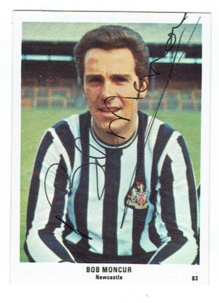 BOB MONCUR signed 1970/71 SUN Football card #83 NEWCASTLE UTD SCOTLAND for sale on Ebay