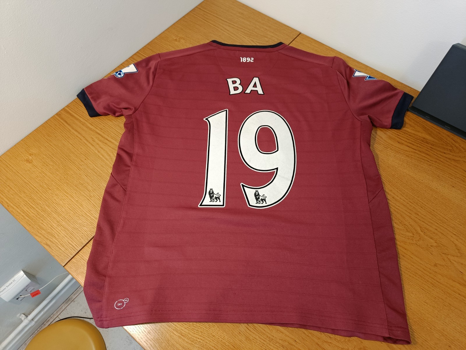 Newcastle United 2012-13 Away Shirt With Ba 19 print for sale on Ebay