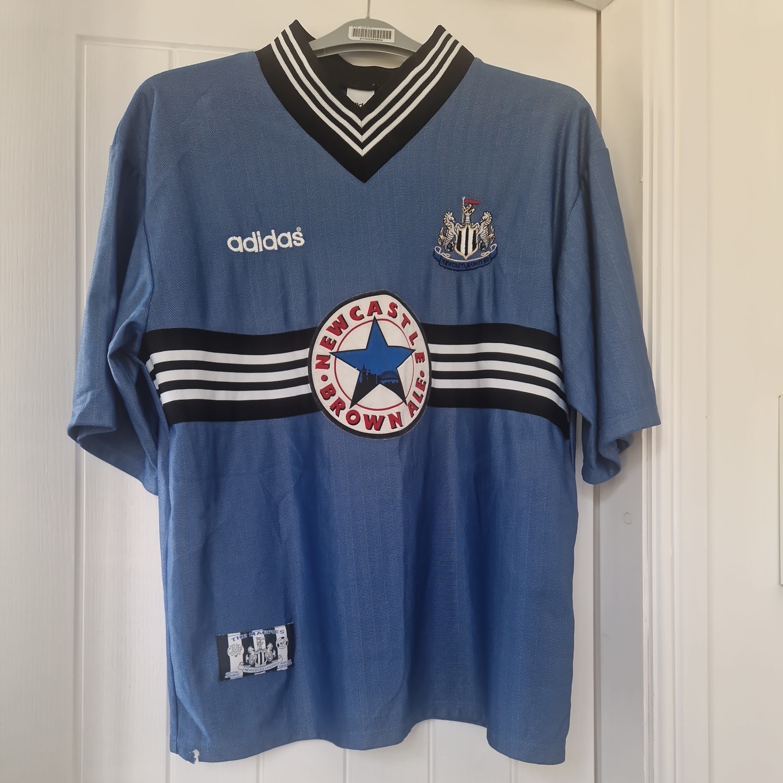 Genuine Vintage Newcastle United 1996/97 Adidas Football Shirt Away XL for sale on Ebay