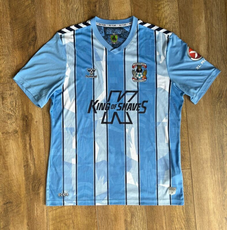 COVENTRY CITY 2023/24 Home Football Shirt Hummel Short Sleeve Mens Large for sale on Ebay