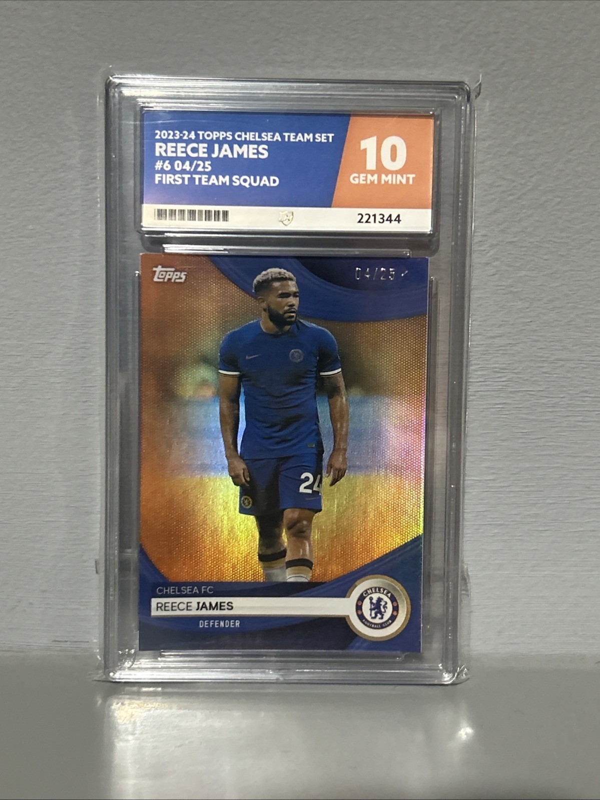 2024 - Reece James - 2023-24 Topps Chelsea Team Set - 6 - Orange /25 for sale on Ebay