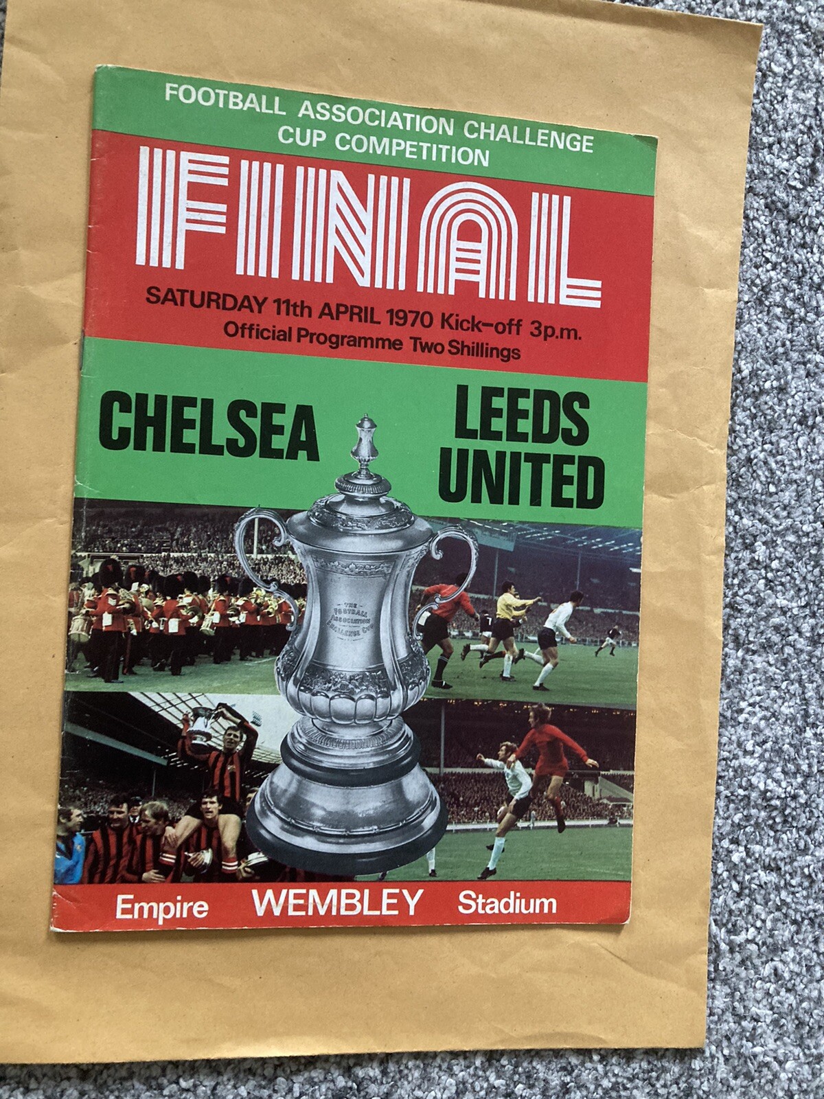 Chelsea v Leeds 1970 FA Cup Final Programme. for sale on Ebay