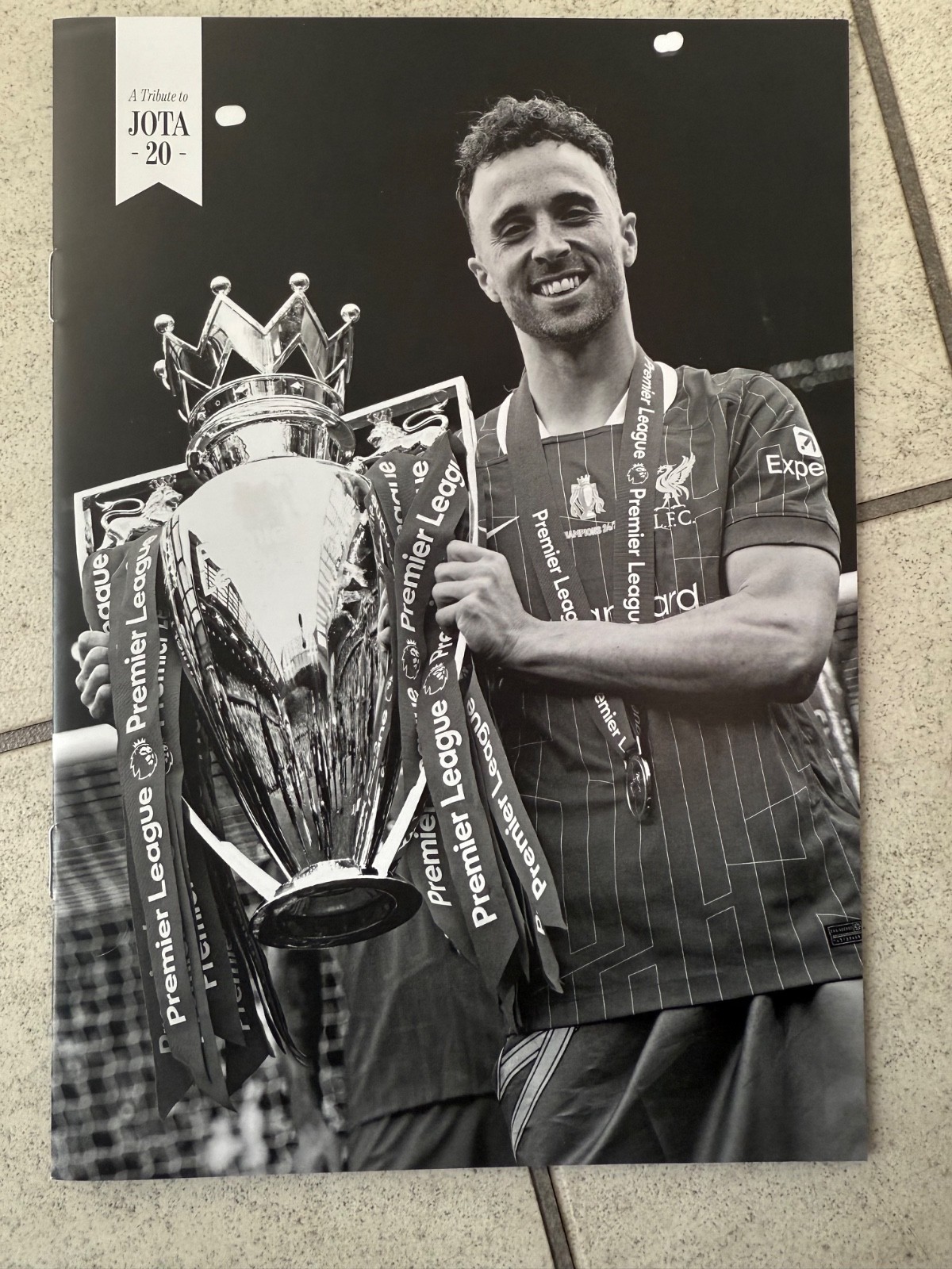 Diogo Jota memorial matchday programme for sale on Ebay