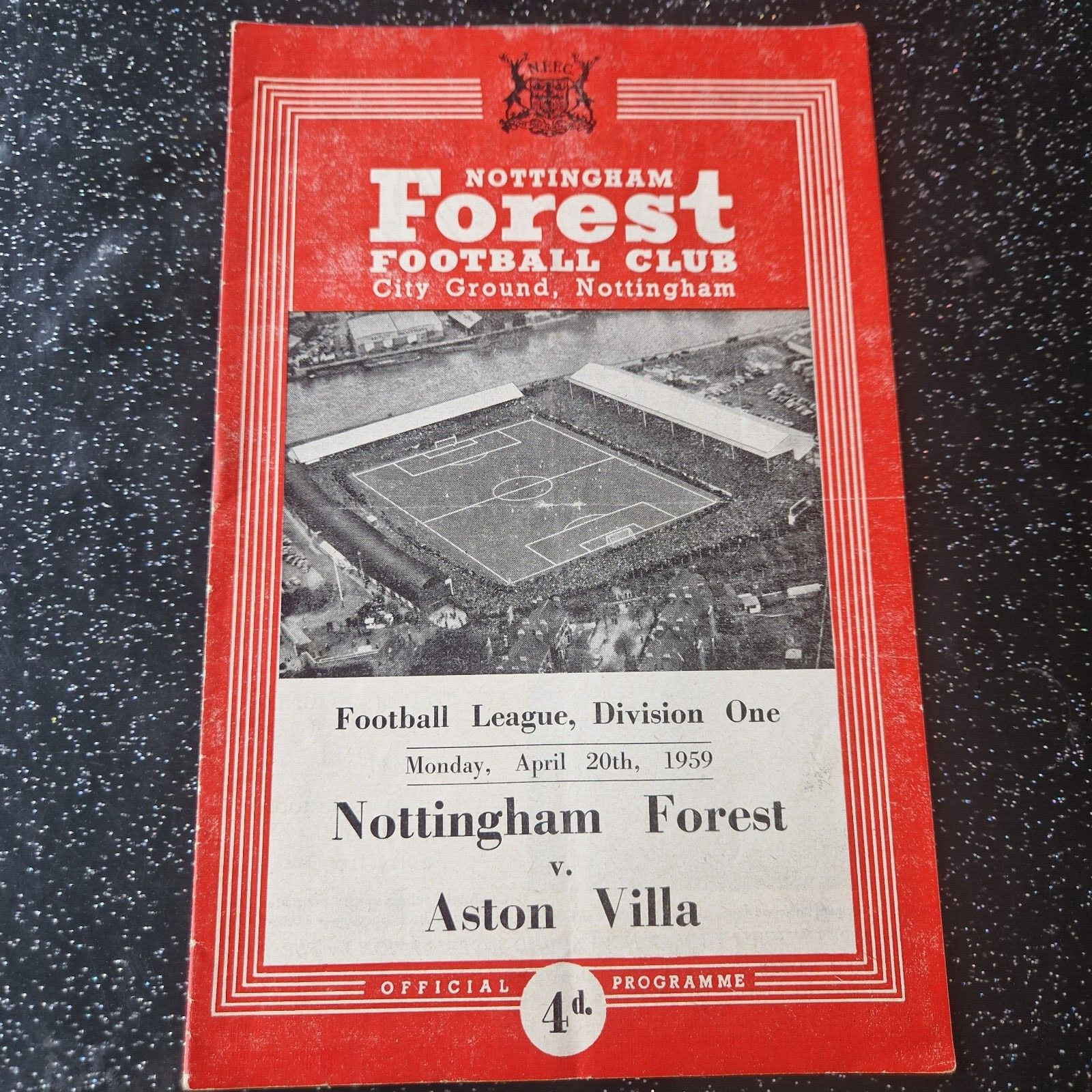 1955/59 Nottingham Forest v Aston Villa Football Programme Division One for sale on Ebay
