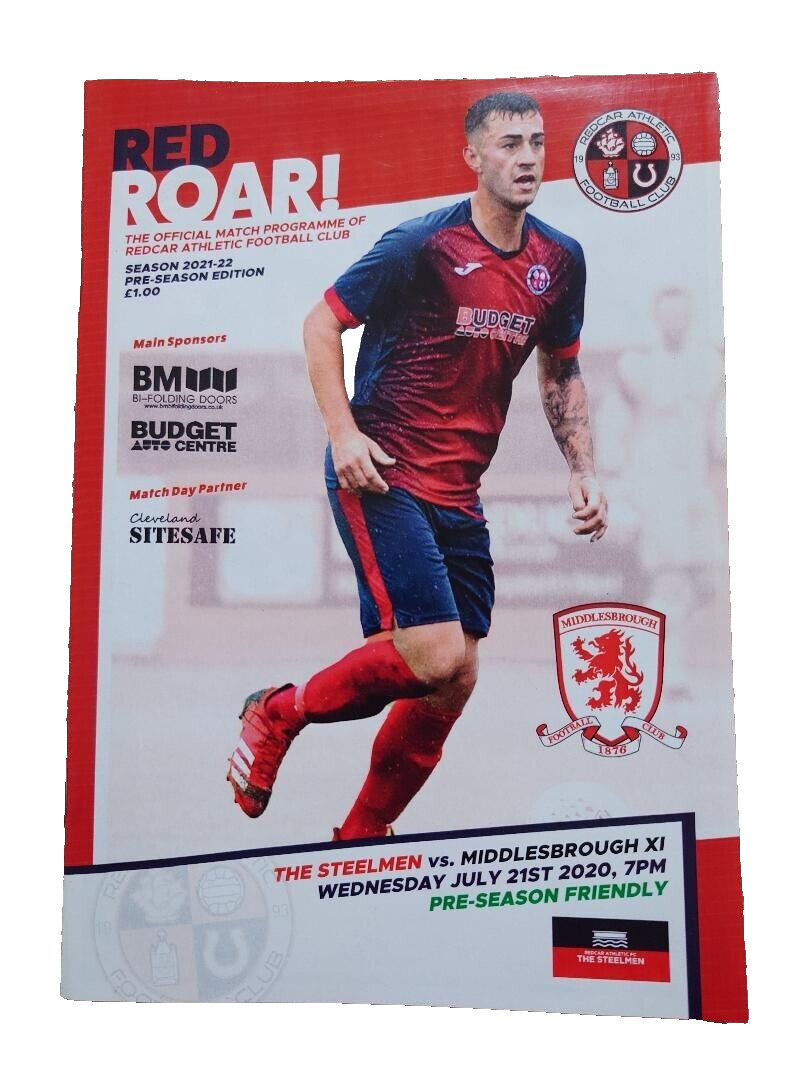Redcar Athletic v. Middlesbrough 21/7/21 Pre Season Friendly for sale on Ebay