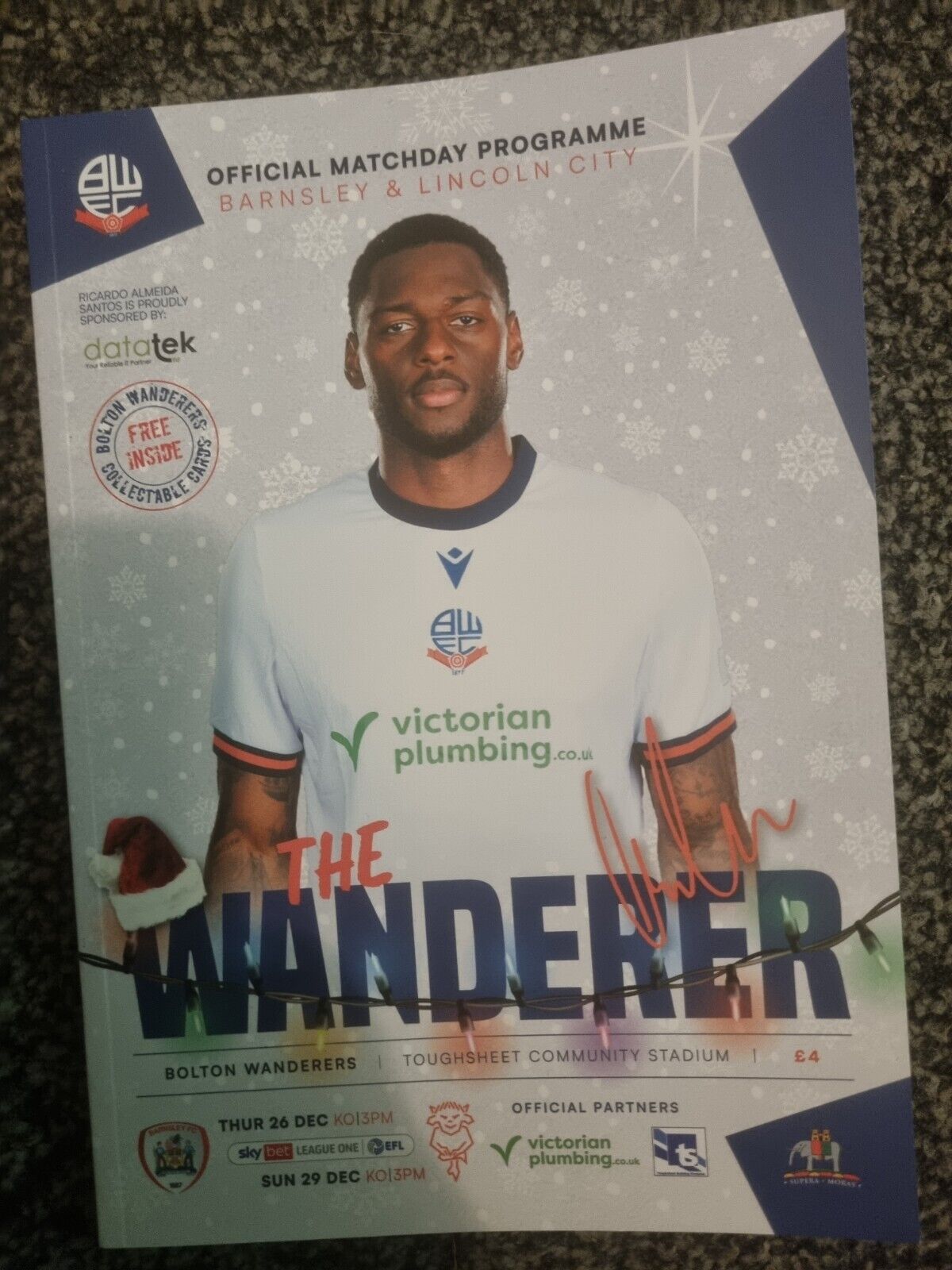 Bolton Wanderers Football Programmes 24/25 Bolton Vs  Barnsley And Lincoln City  for sale on Ebay