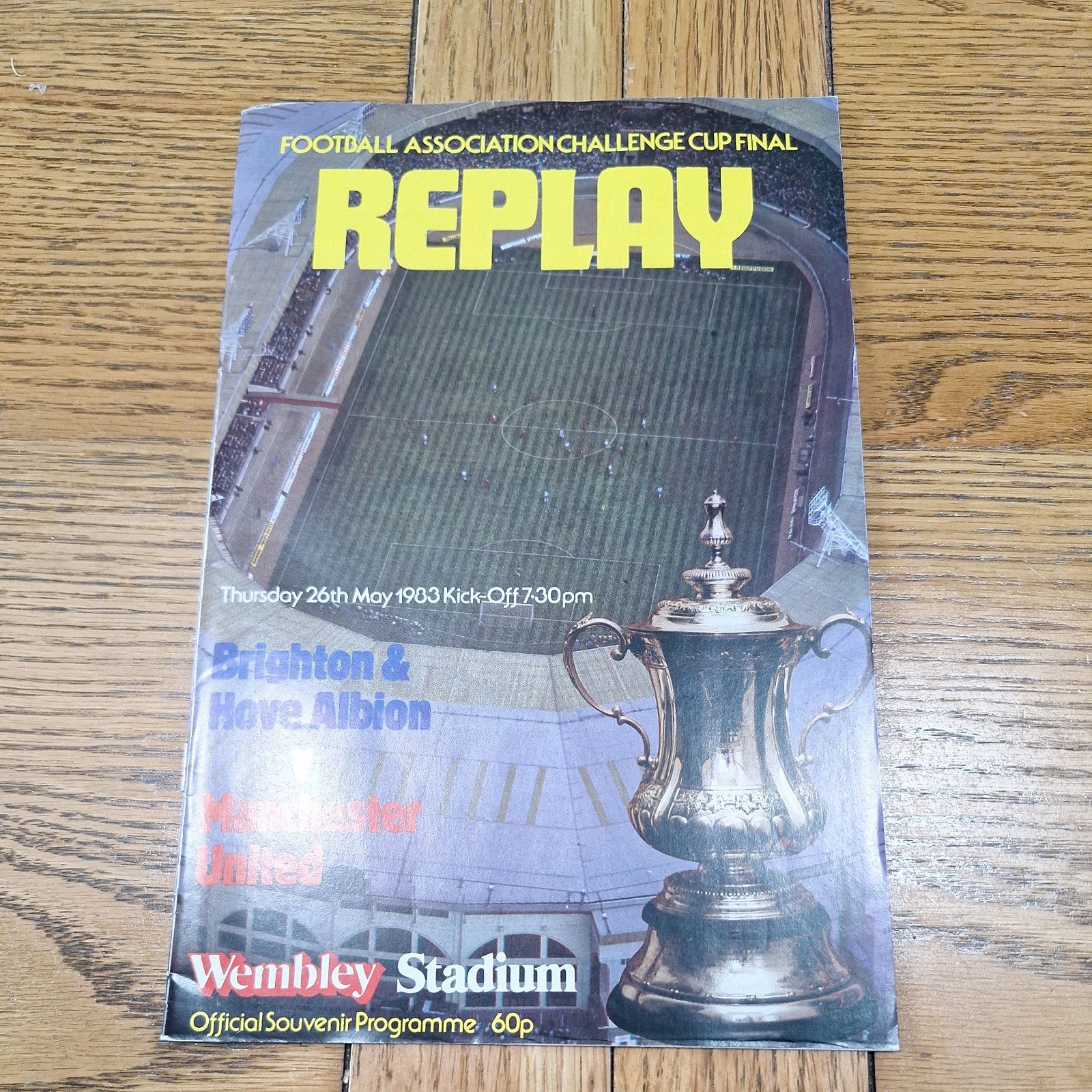 Brighton v Manchester United 1983 FA Cup final Replay  for sale on Ebay