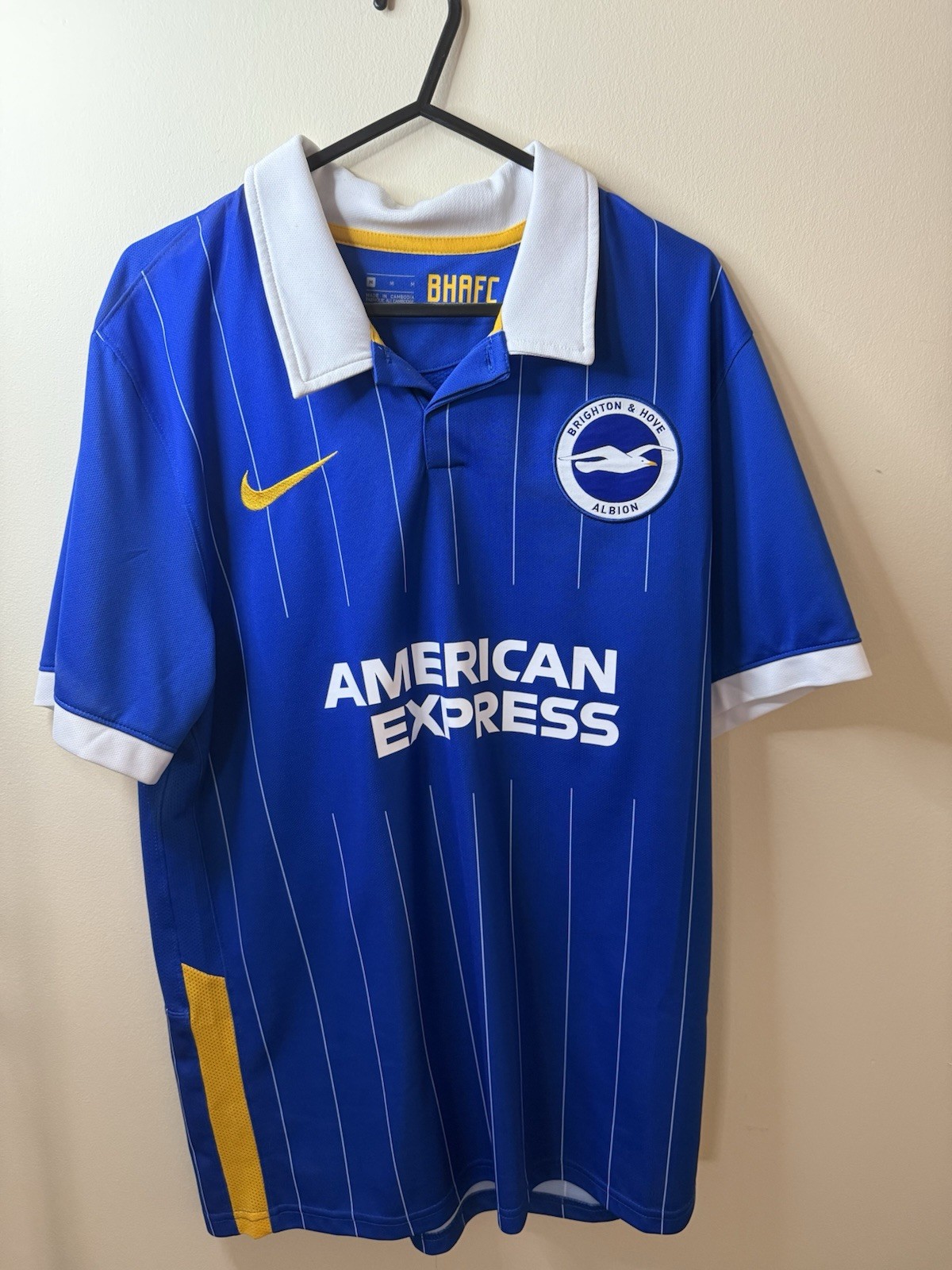 Brighton & Hove Albion 2020/21 Home Shirt - Danny Welbeck 18 - Size Medium for sale on Ebay