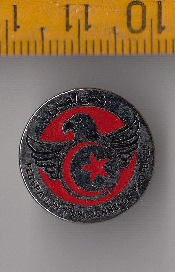 enamel Tunesia Football Federation Association pin badge for sale on Ebay