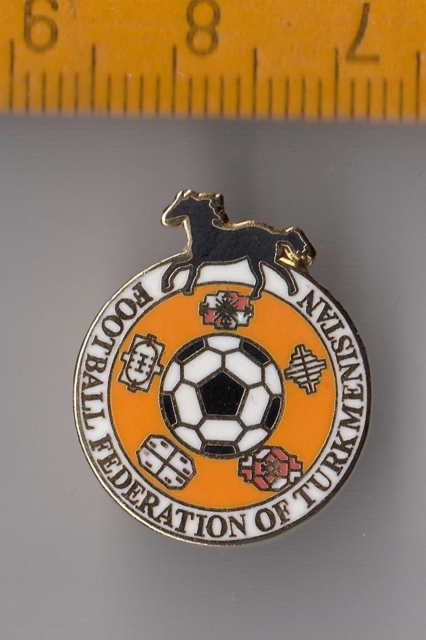 Turkmenistan Football Federation Association pin badge for sale on Ebay