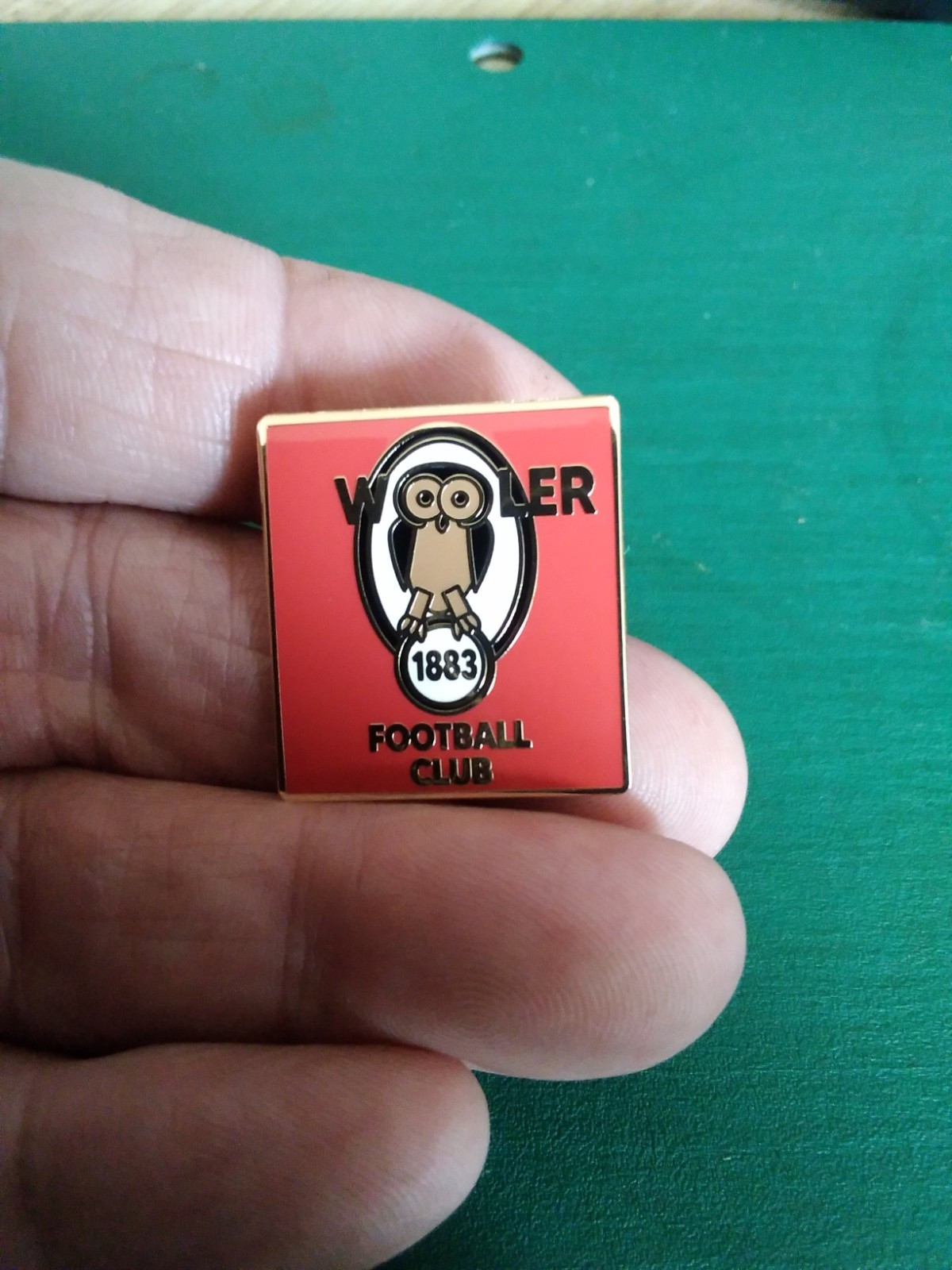 NON-LEAGUE FOOTBALL PIN BADGE   WOOLER   F.C.   NORTHERN ALLIANCE LGE  for sale on Ebay