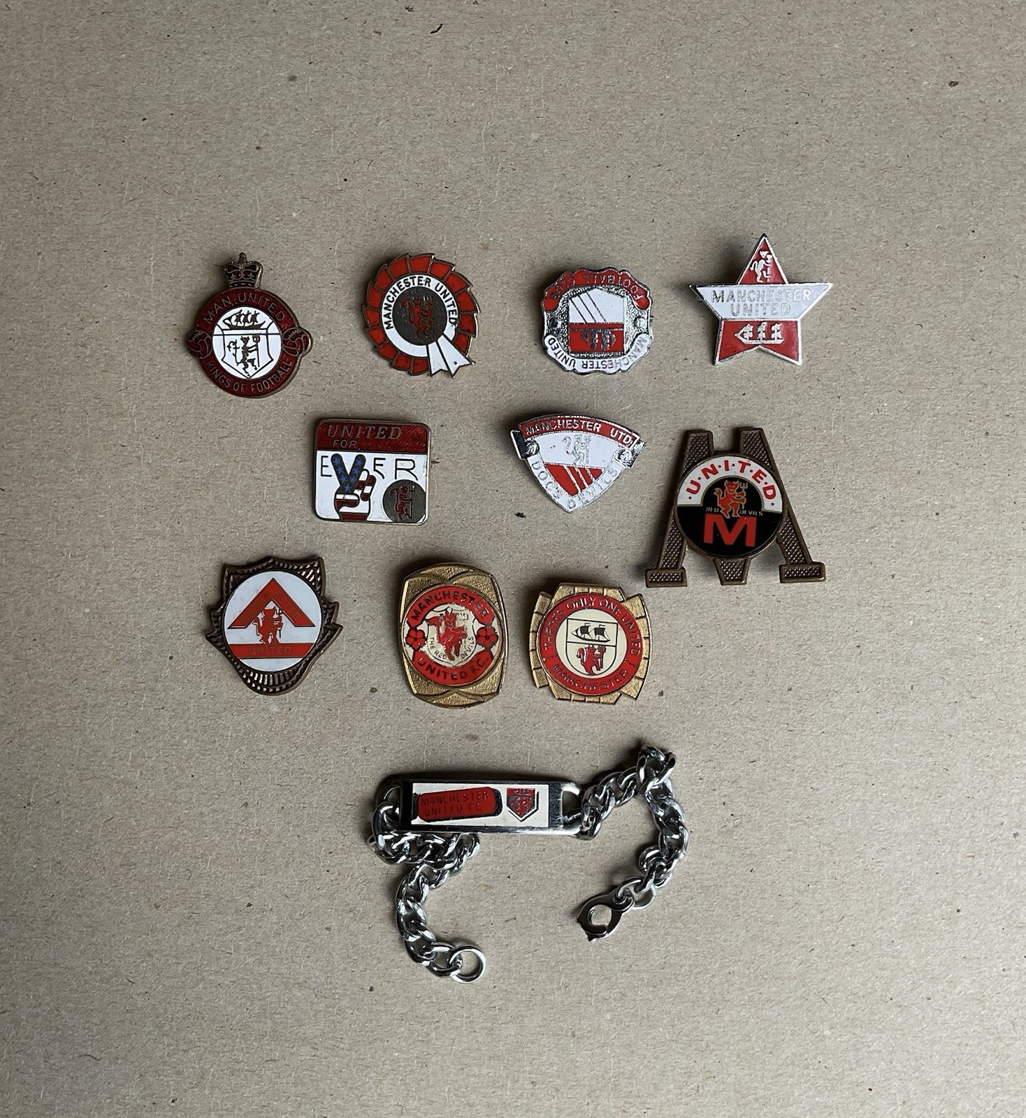 Manchester United Vintage Pin Badge Bundle 1970s for sale on Ebay