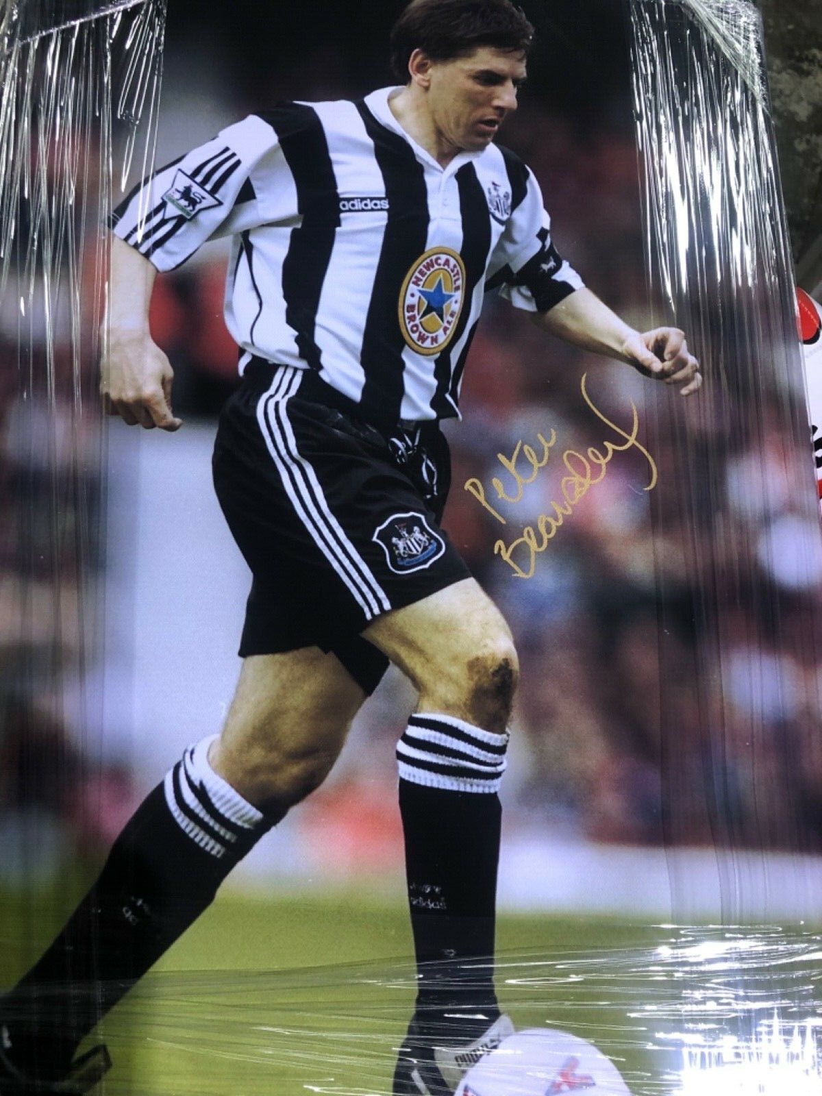 Peter Beardsley Signed Canvas Football Legend Newcastle Liverpool  England for sale on Ebay