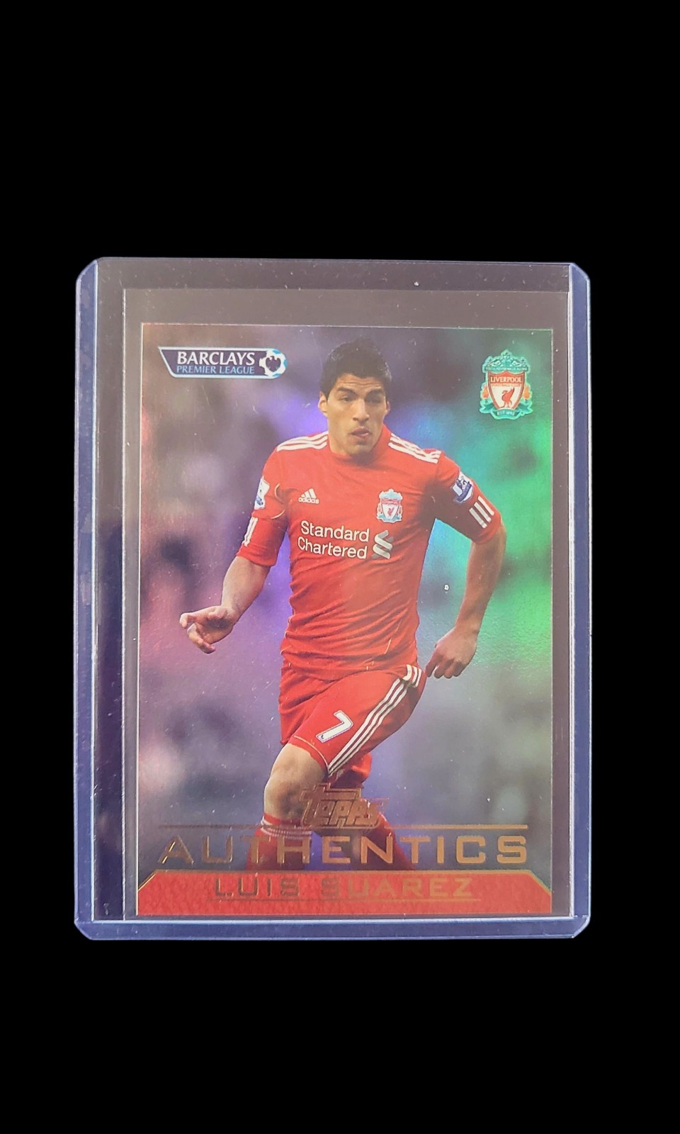 2011-12 Topps Authentics Luis Suarez Liverpool for sale on Ebay