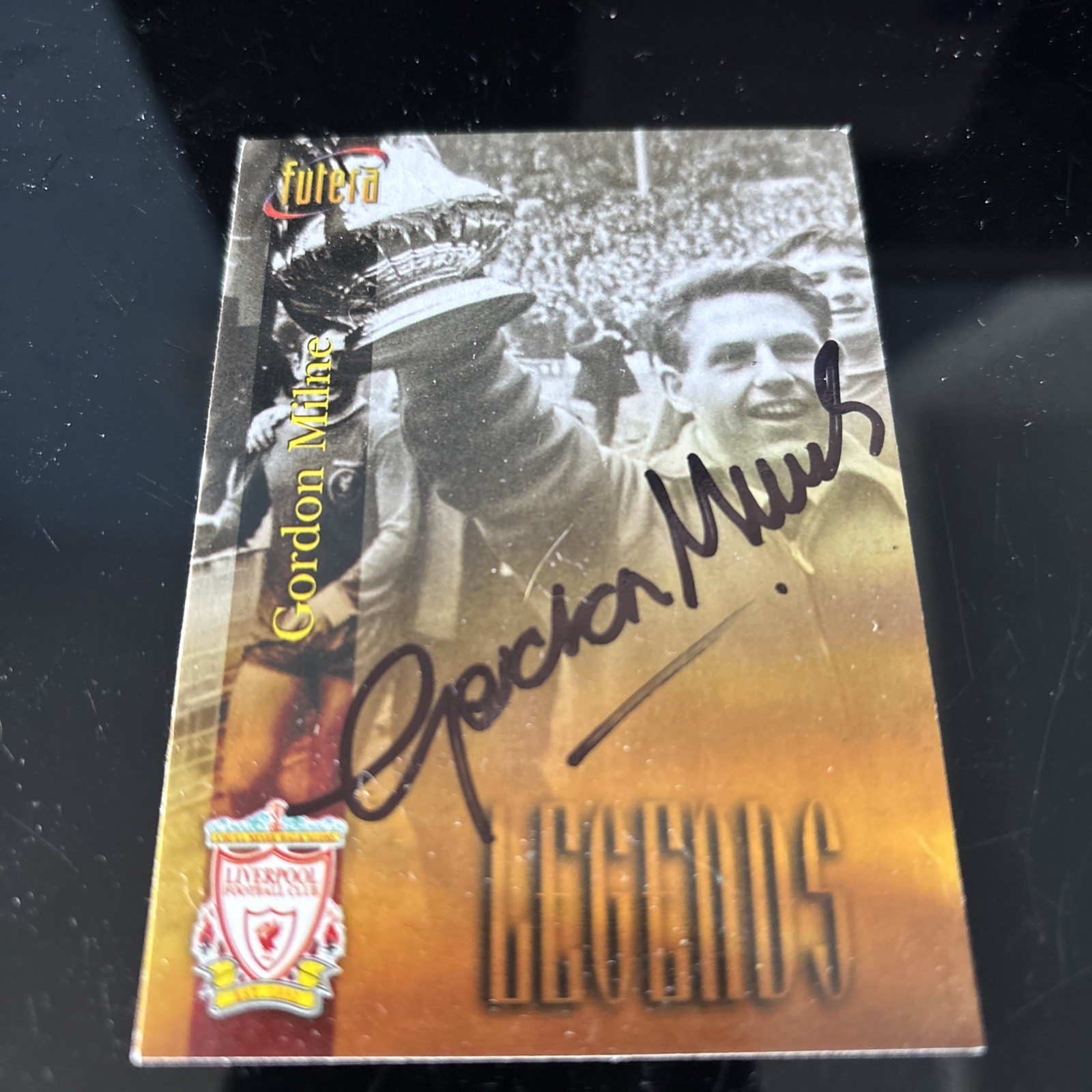 MATCH ATTAX GORDON MILNE LIVERPOOL SIGNED for sale on Ebay