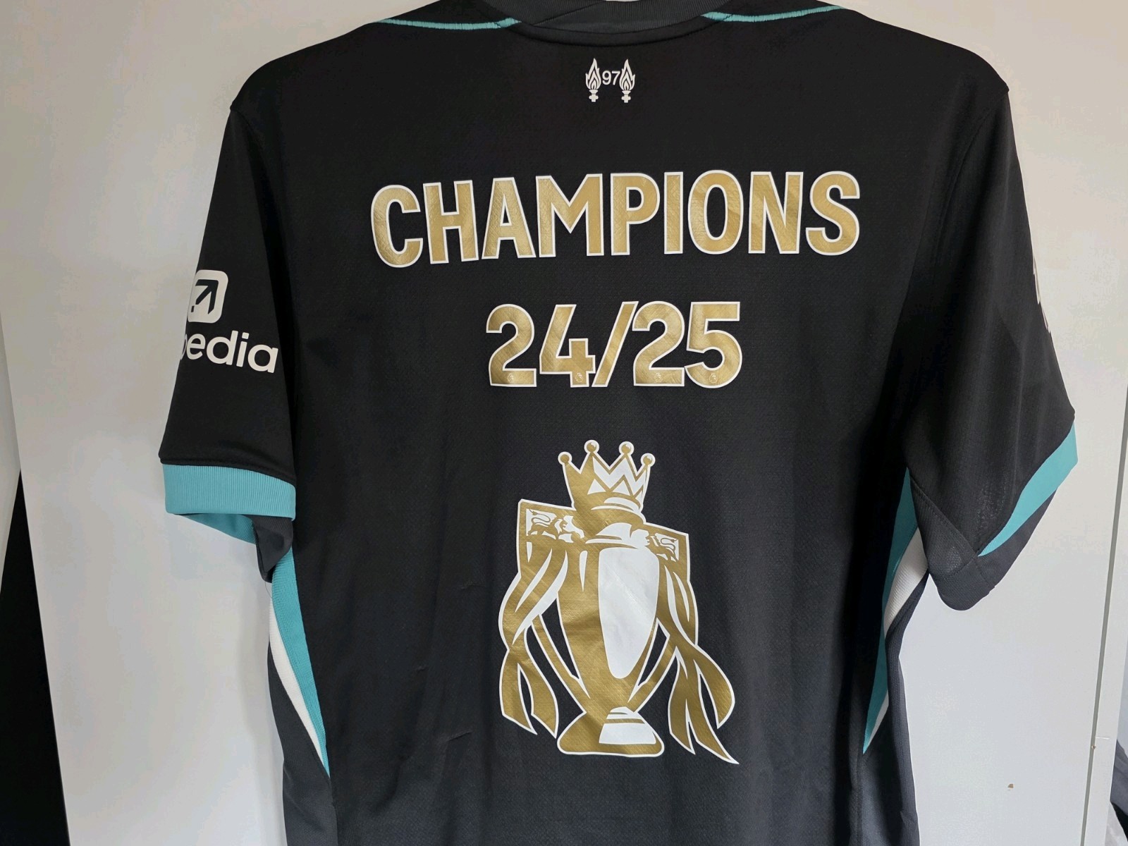 GENUINE 2024/2025 Liverpool Premier League Champions Edition Away Jersey LARGE for sale on Ebay