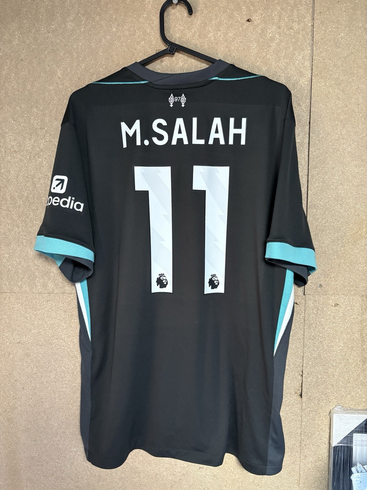 Liverpool 2024 Genuine Football Shirt Jersey Salah 11 Size Large for sale on Ebay