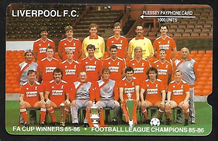 PLE011 PLESSEY LIVERPOOL FOOTBALL CLUB DEEP NOTCH PHONECARD CATALOGUE £150 for sale on Ebay