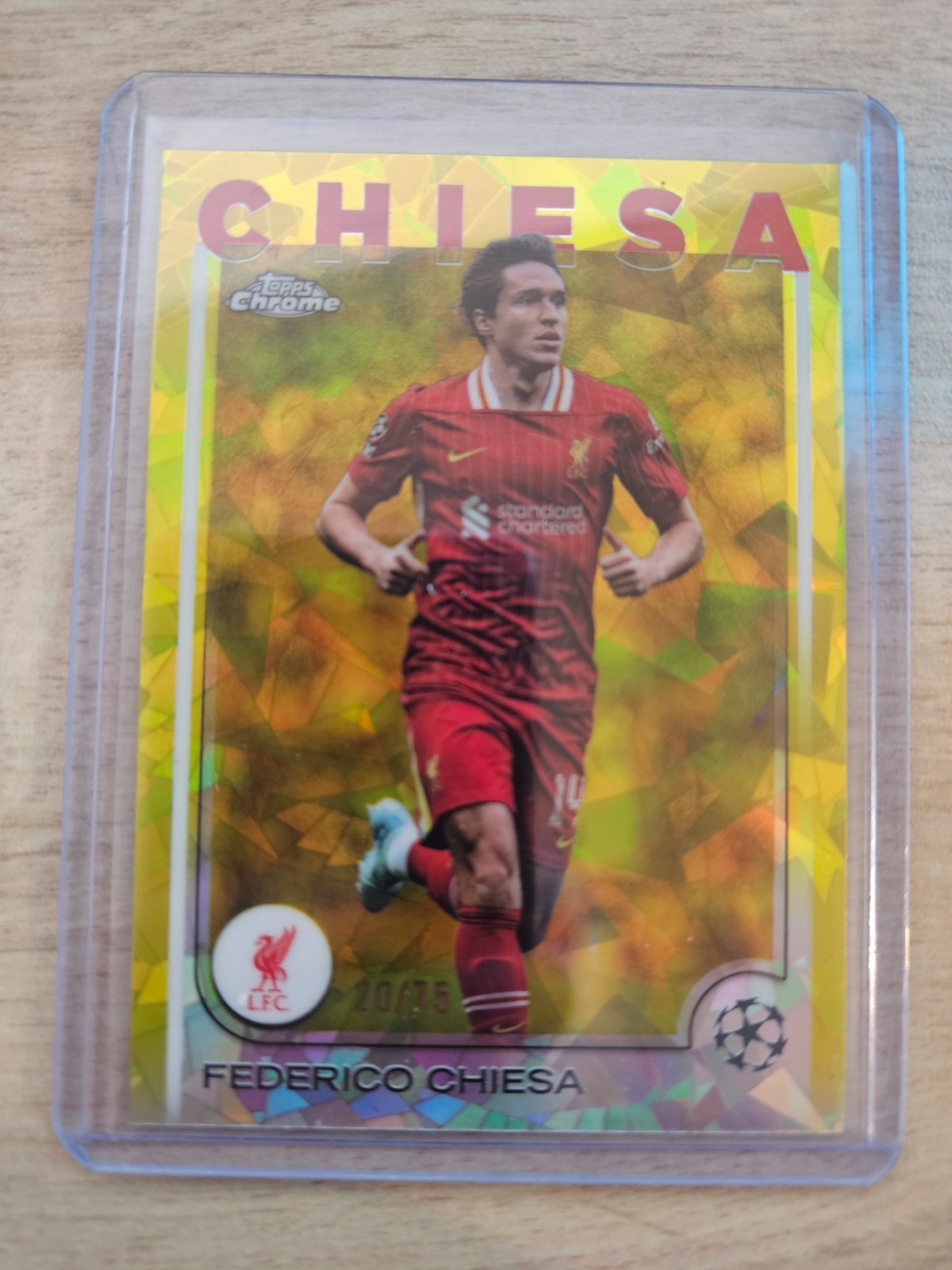 Federico Chiesa TOPPS Sapphire Liverpool FC 20/75 for sale on Ebay