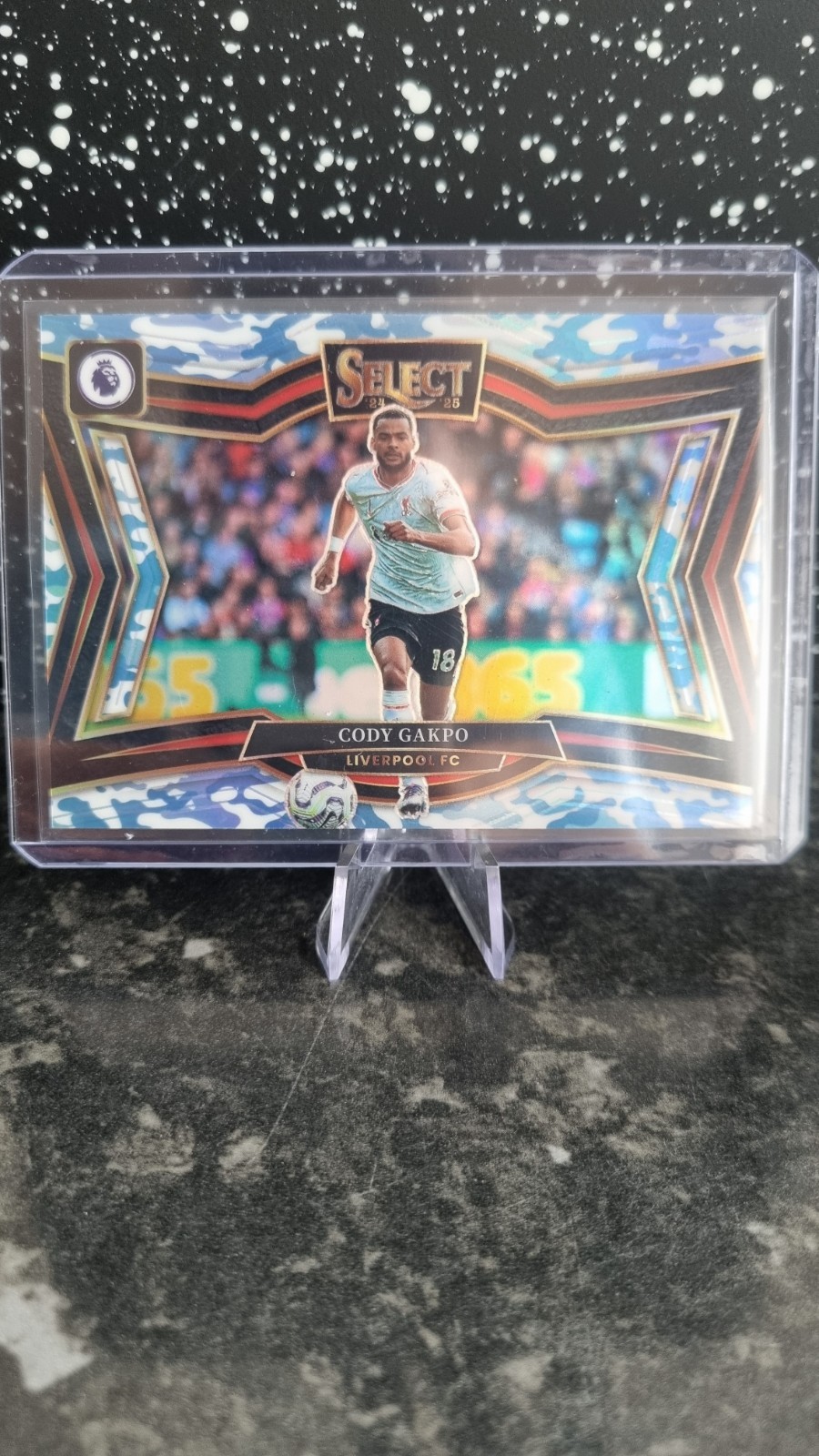 2024-25 Panini Fifa Select Cody Gakpo Numbered Card /49 Liverpool FC Blue Camo for sale on Ebay