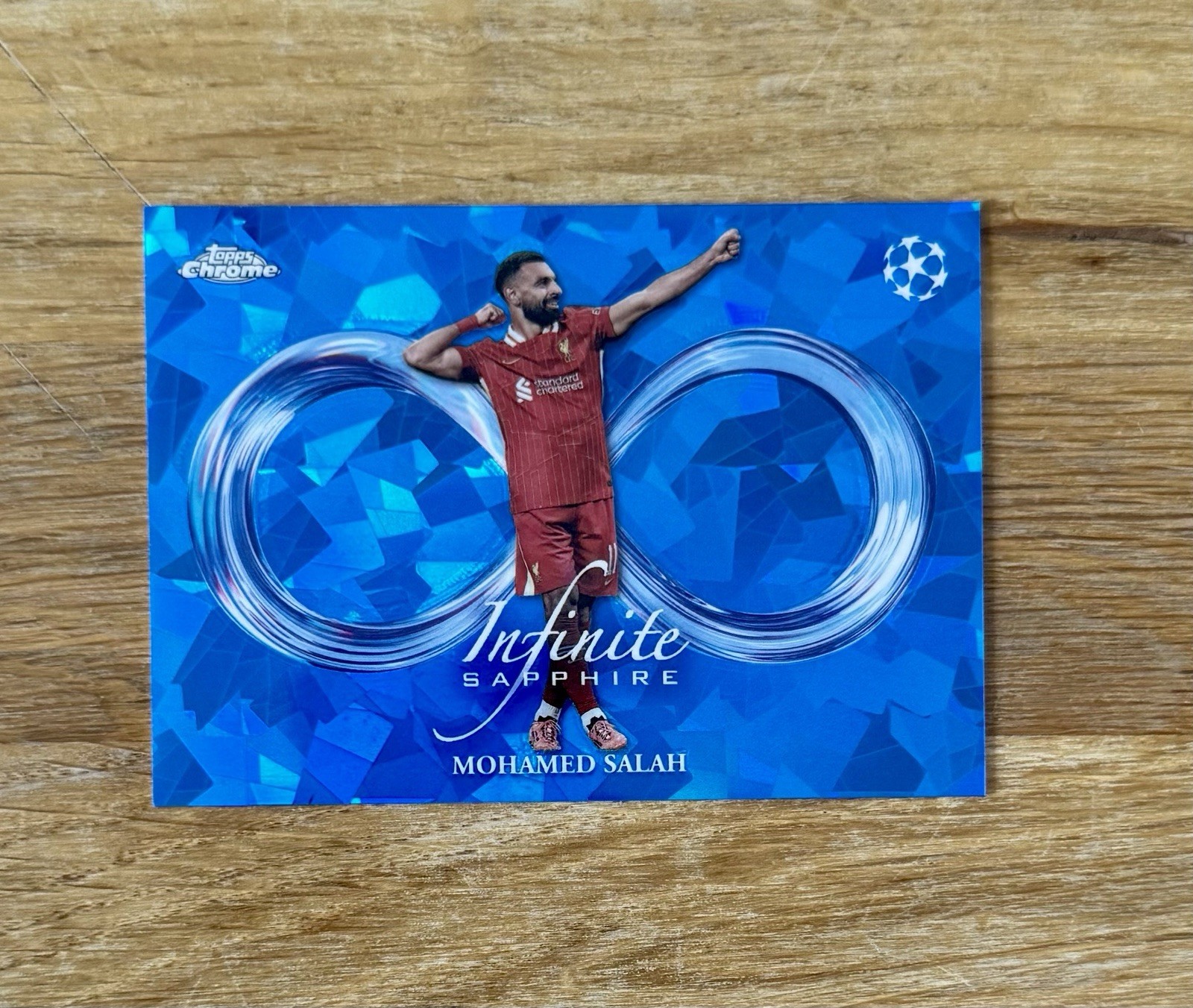 24/25 Topps Chrome Sapphire UCC Mohamed Salah Liverpool Infinite Sapphire SSP for sale on Ebay