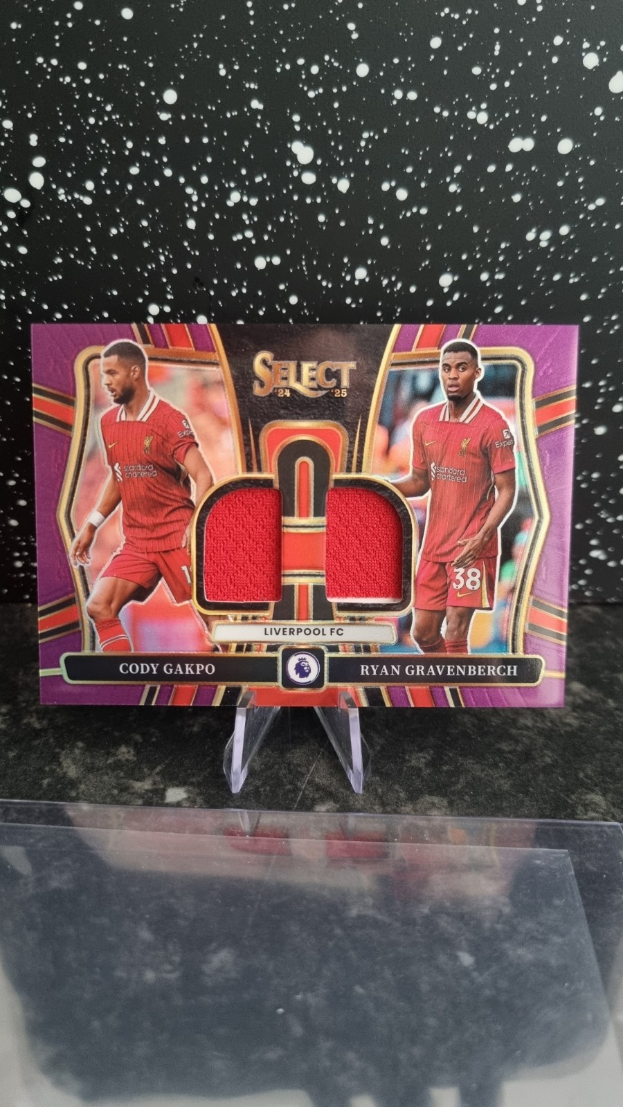 2024-25 Panini Prem Select Dual Patch Liverpool FC Number /49 Gakpo Gravenberch for sale on Ebay