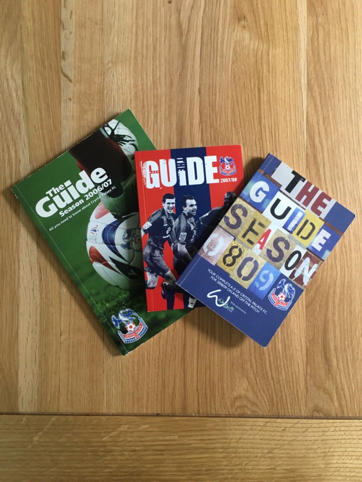 Crystal Palace Official Guides/Handbooks 2006/07/08/09 New Condition x 3 for sale on Ebay