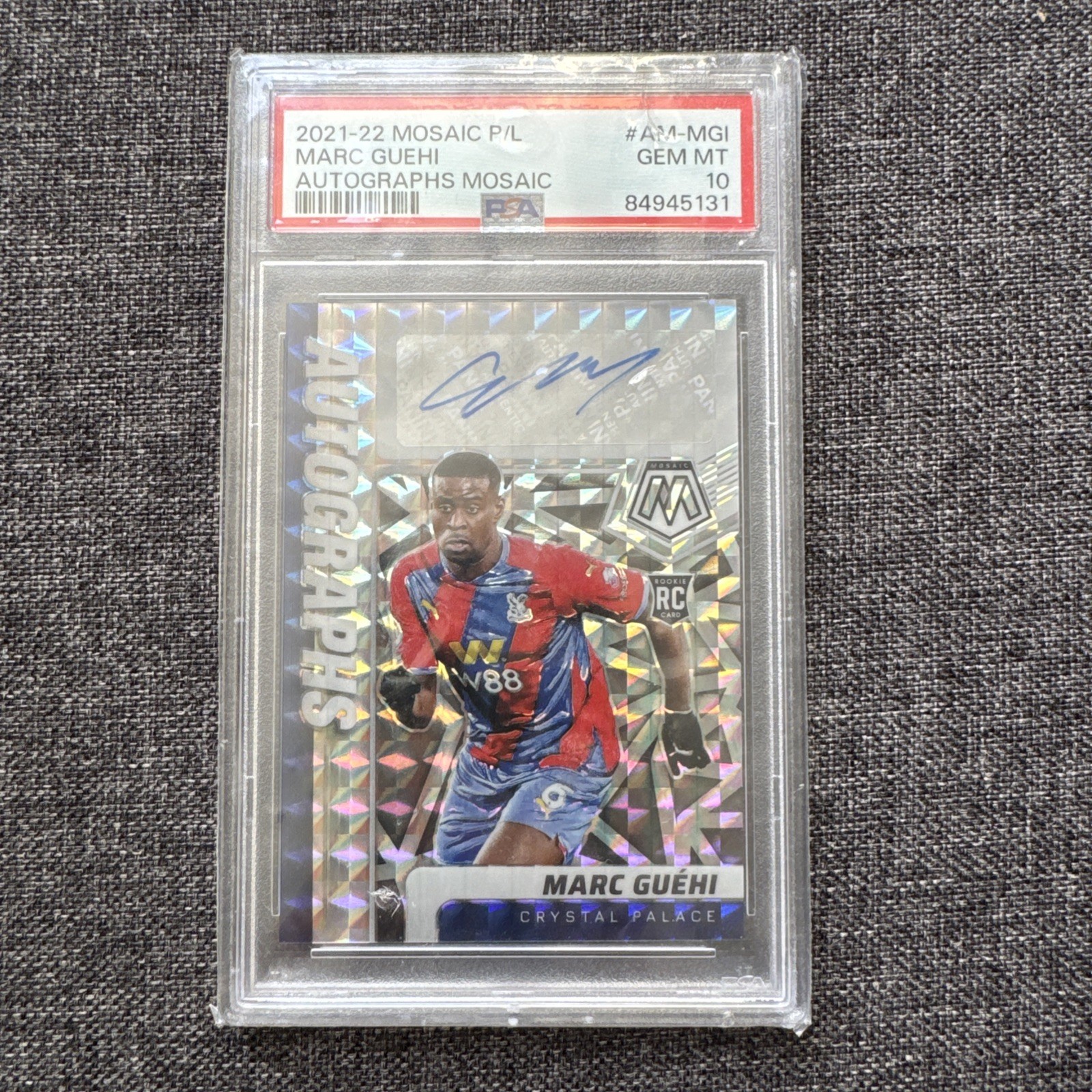 Marc Guehi Auto RC Panini Mosaic psa 10 Premier League 2021-22 Crystal Palace  for sale on Ebay