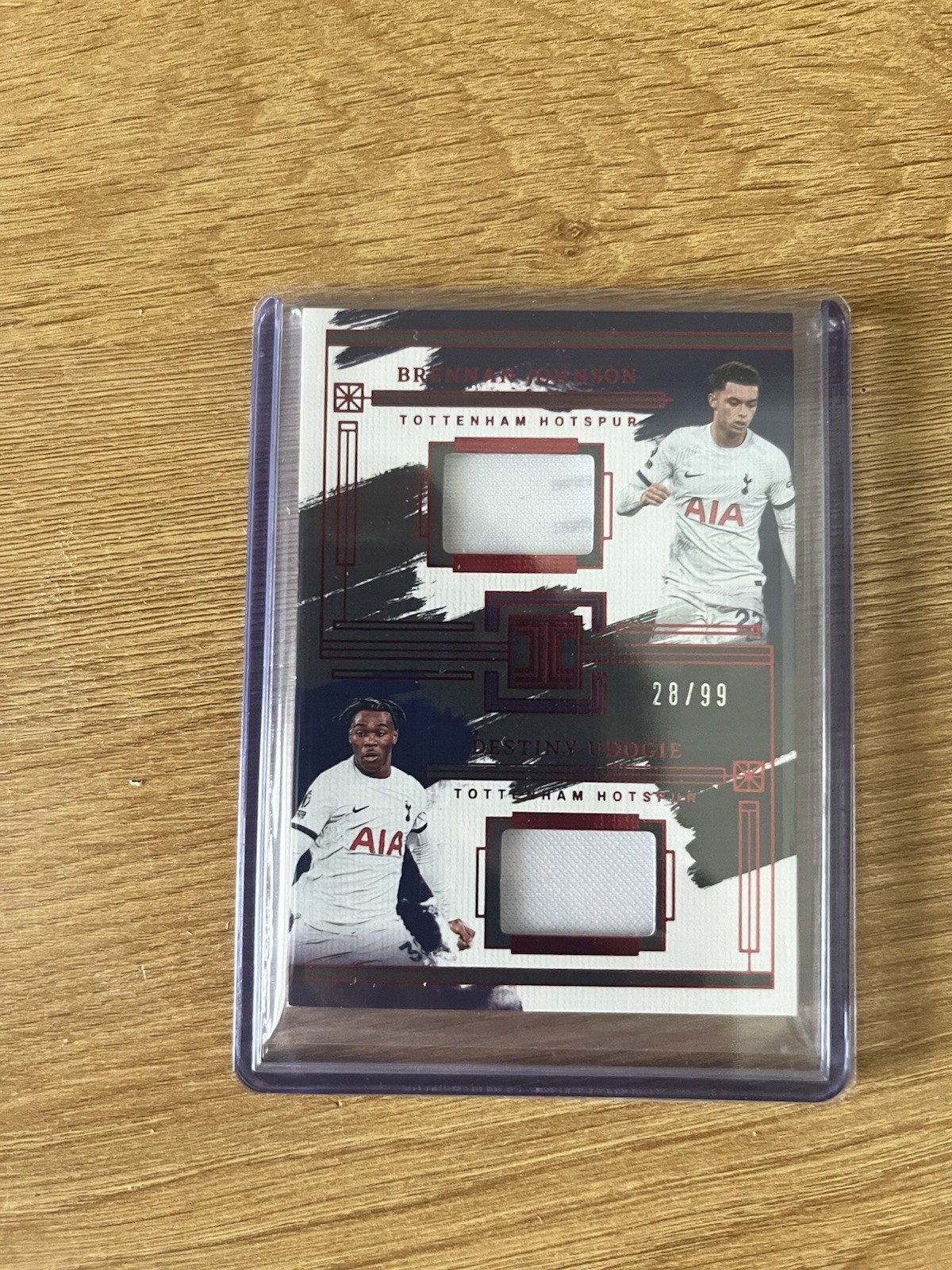 Panini Impeccable Dual Patch Brennan Johnson, Destiny Udogie Tottenham 28/99 for sale on Ebay
