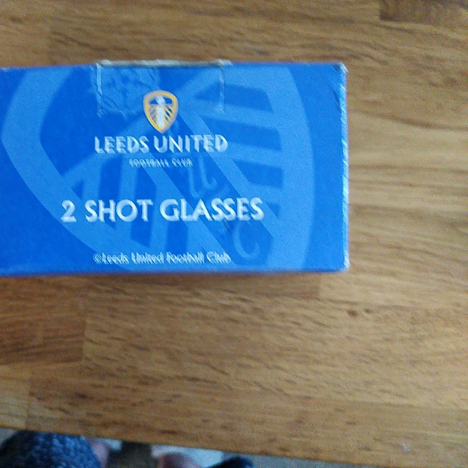 2 X Boxed Leeds United Shot Glasses New In Box And Bag for sale on Ebay