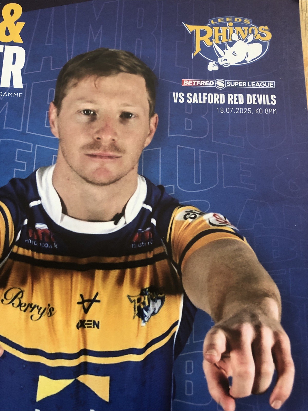 Leeds Rhinos v Salford Red Devils Betfred Super League Programme 18/07/2025 for sale on Ebay