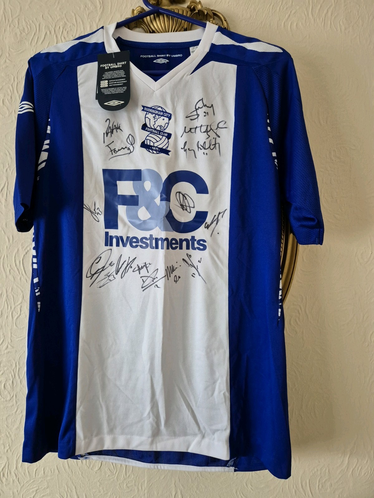 Signed Birmingham City Shirt Size Small Plus Scarf Not Signed for sale on Ebay