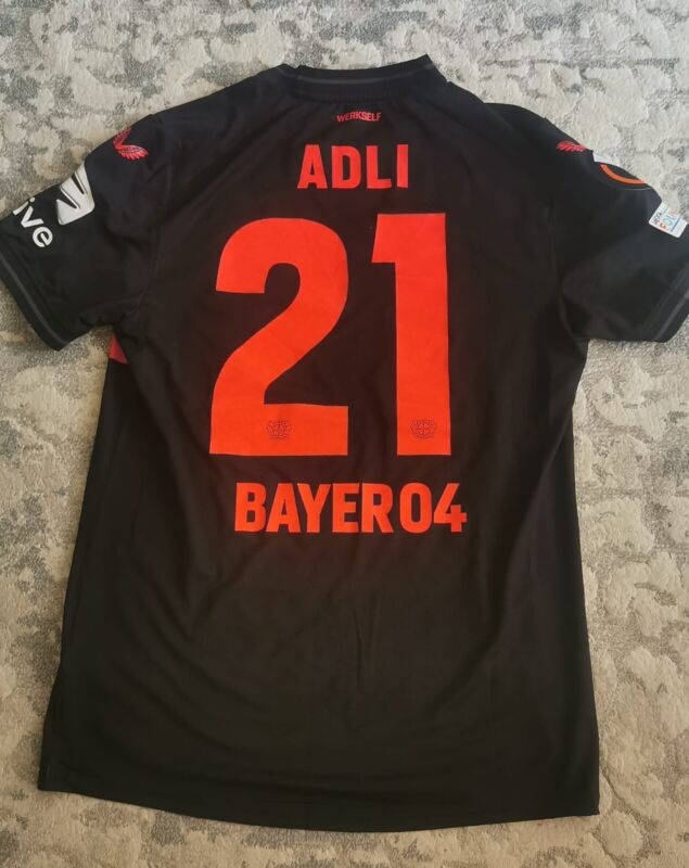 Bayer Leverkusen 2023/24 Match Worn Shirt Amine Adli Vs West Ham Europa League for sale on Ebay