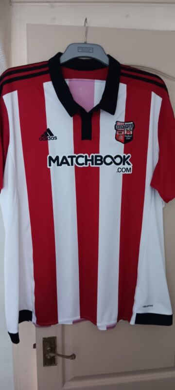 Brentford Home Short Sleeve 2015/16 3XL England XXXL Adidas for sale on Ebay