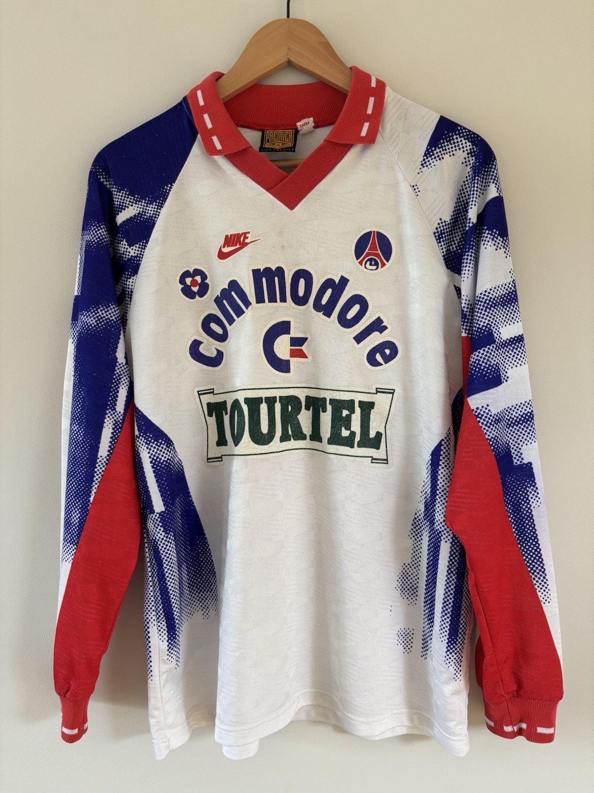 PSG 1992 1993 Maillot Nike Shirt France Rare Long Sleeve Medium for sale on Ebay