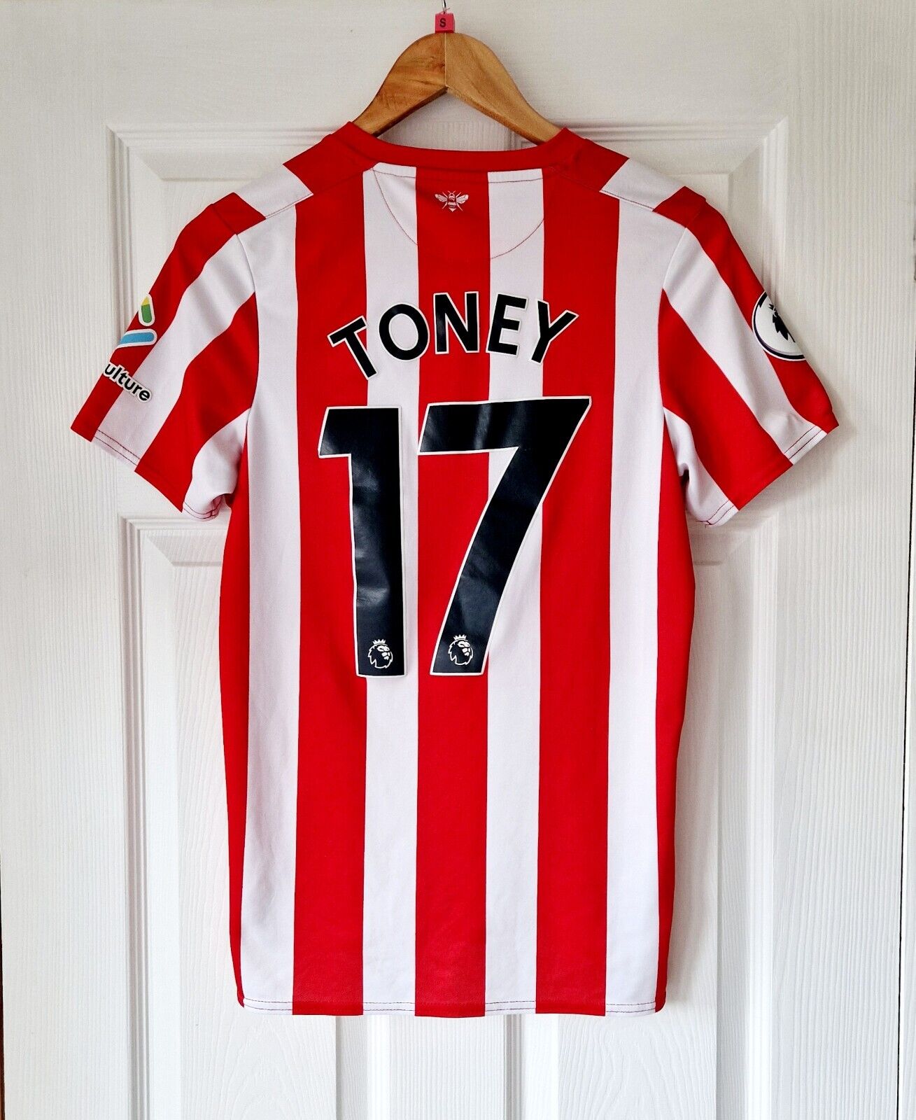 BRENTFORD FC HOME FOOTBALL SHIRT JERSEY 2021/22 - ADULT SMALL - TONEY for sale on Ebay