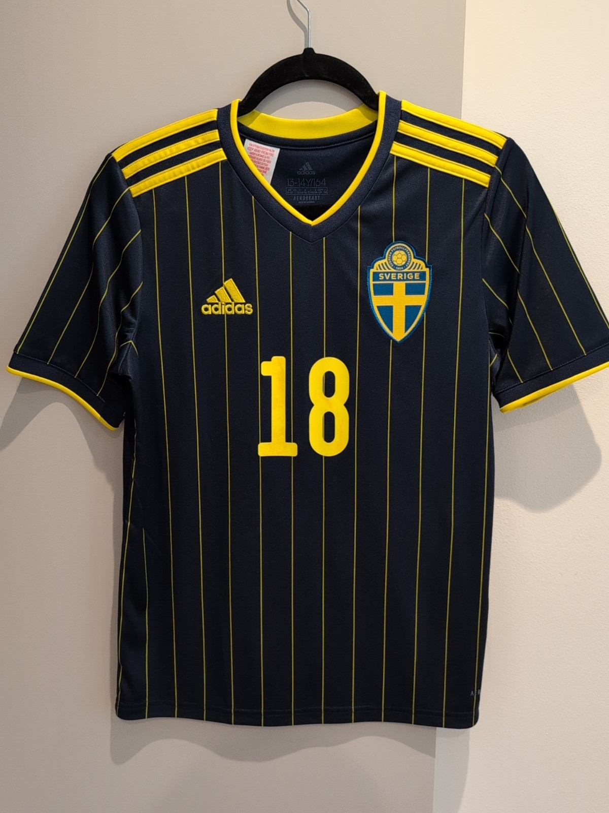 Sweden 2020 Away Shirt. Sema 18 Printing. Age 13/14 for sale on Ebay