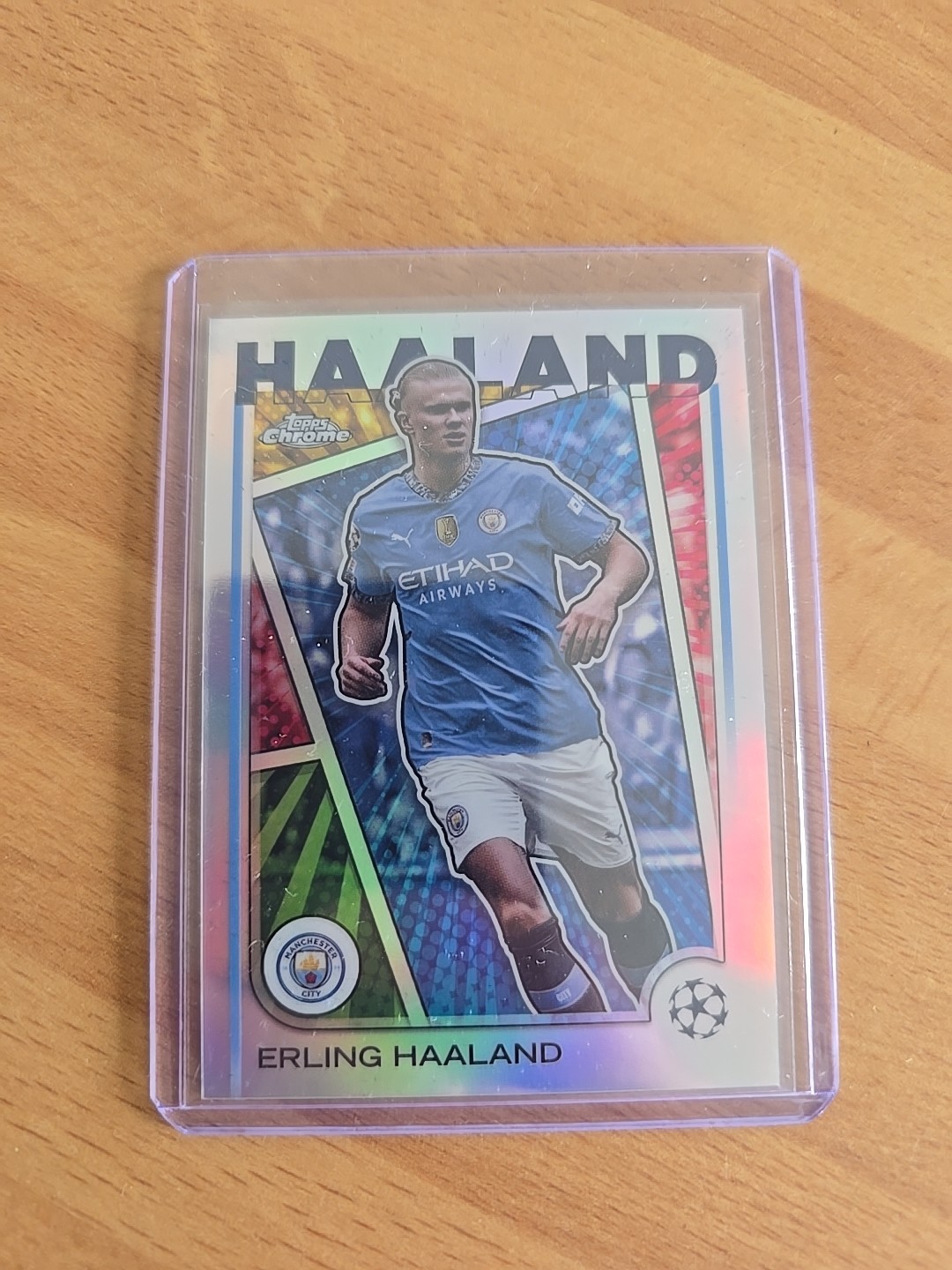Topps Chrome Ucc Erling Haaland Mojo Rare Insert Manchester City for sale on Ebay