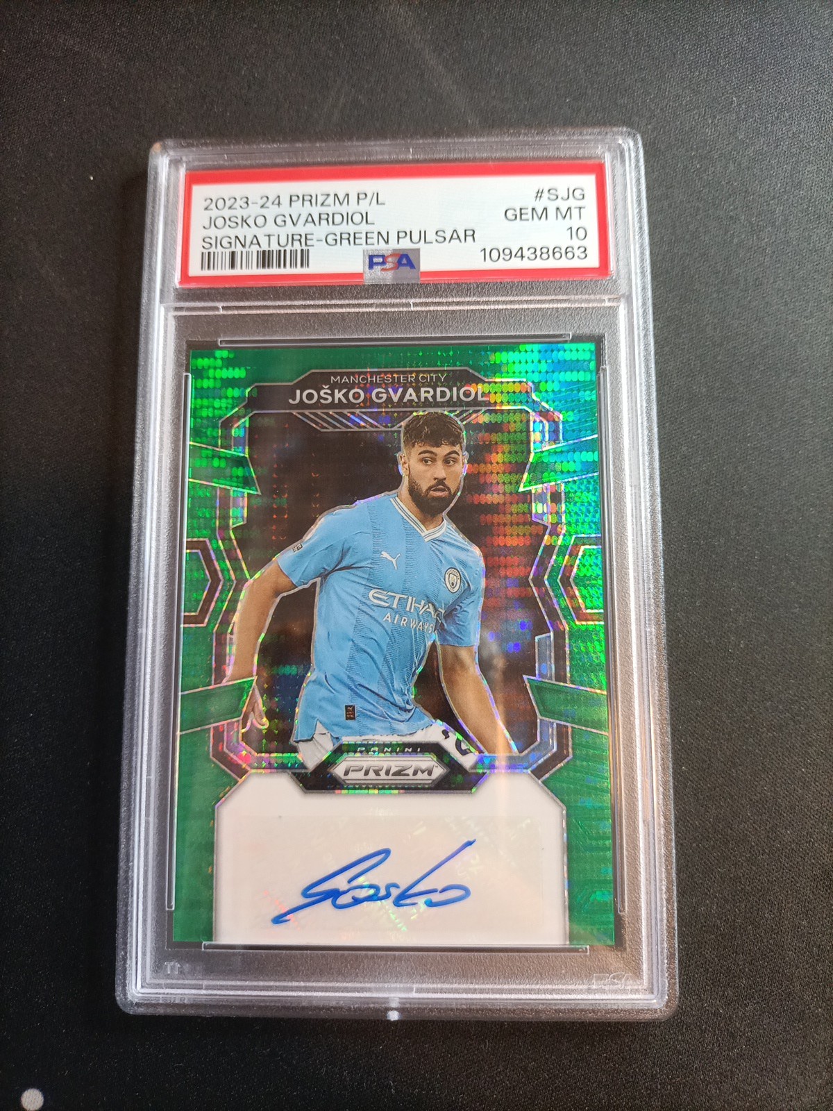 Panini Prizm 2023-24 Josko Gvardiol Auto Psa 10 Manchester City for sale on Ebay