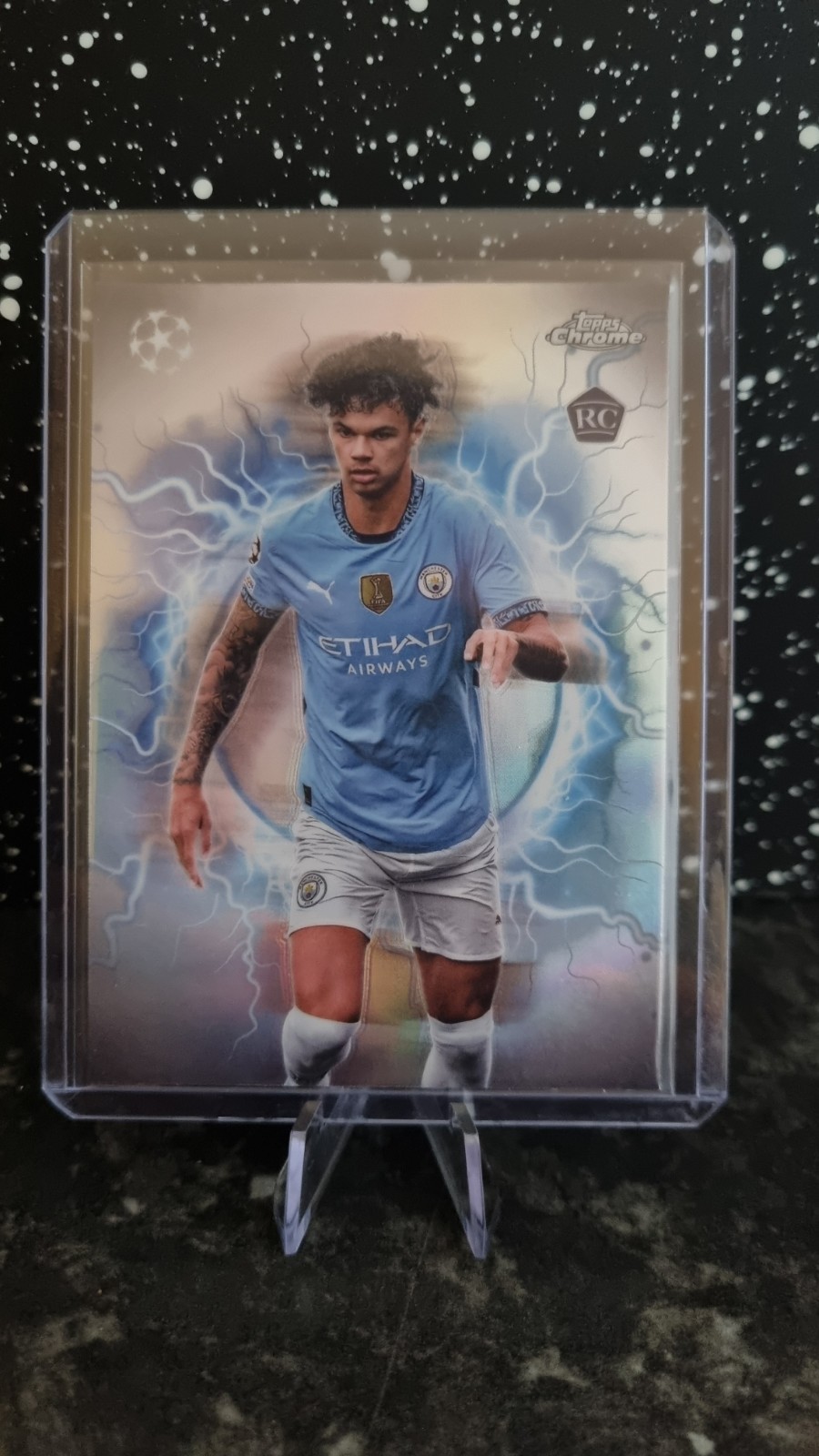 2024-25 Topps Chrome Nico O'Reilly Rookie Circle Of Power CP-12 Manchester City for sale on Ebay