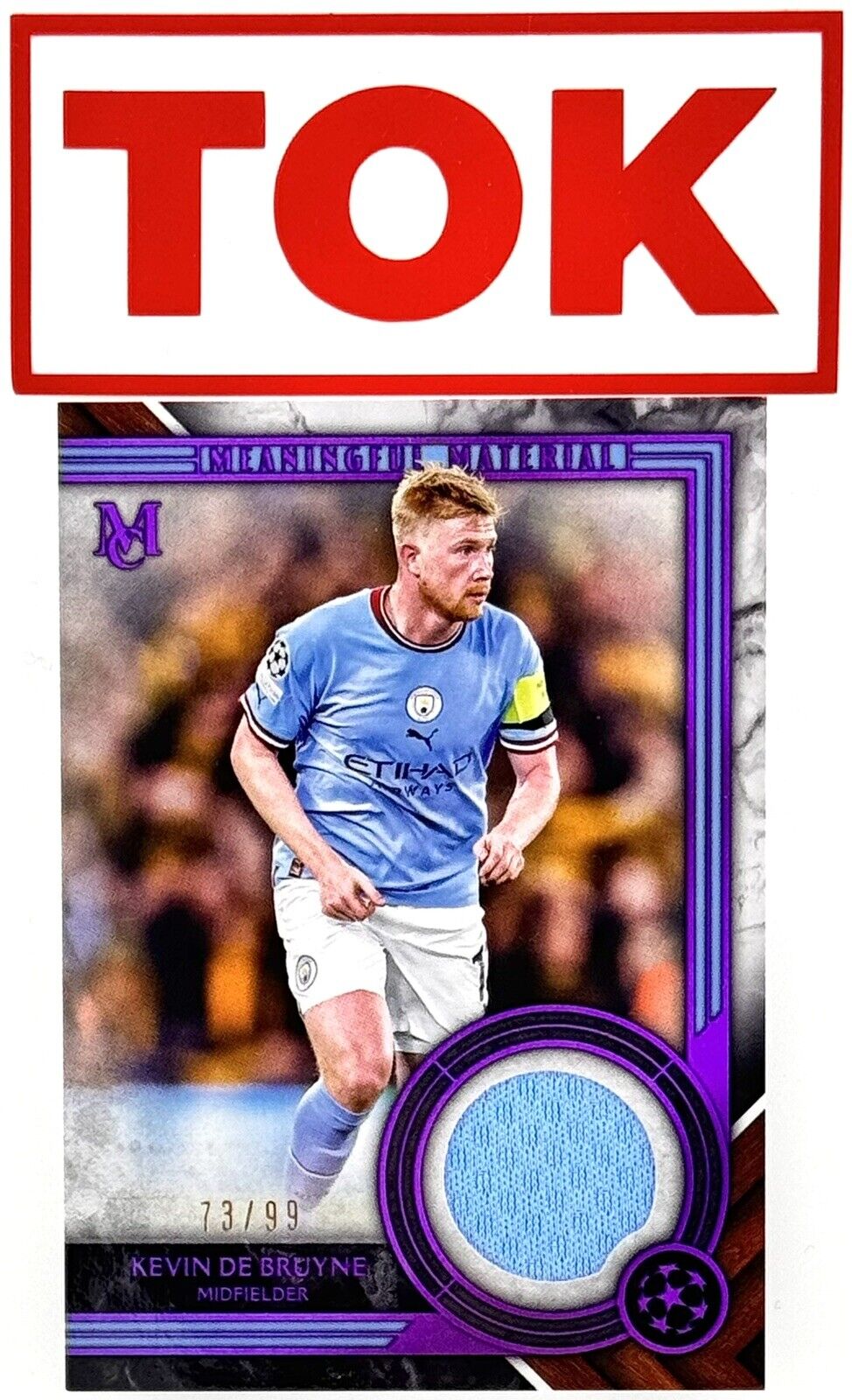 2022-23 Topps Museum UCL Kevin de Bruyne MATCH USED PATCH 73/99 Manchester City for sale on Ebay