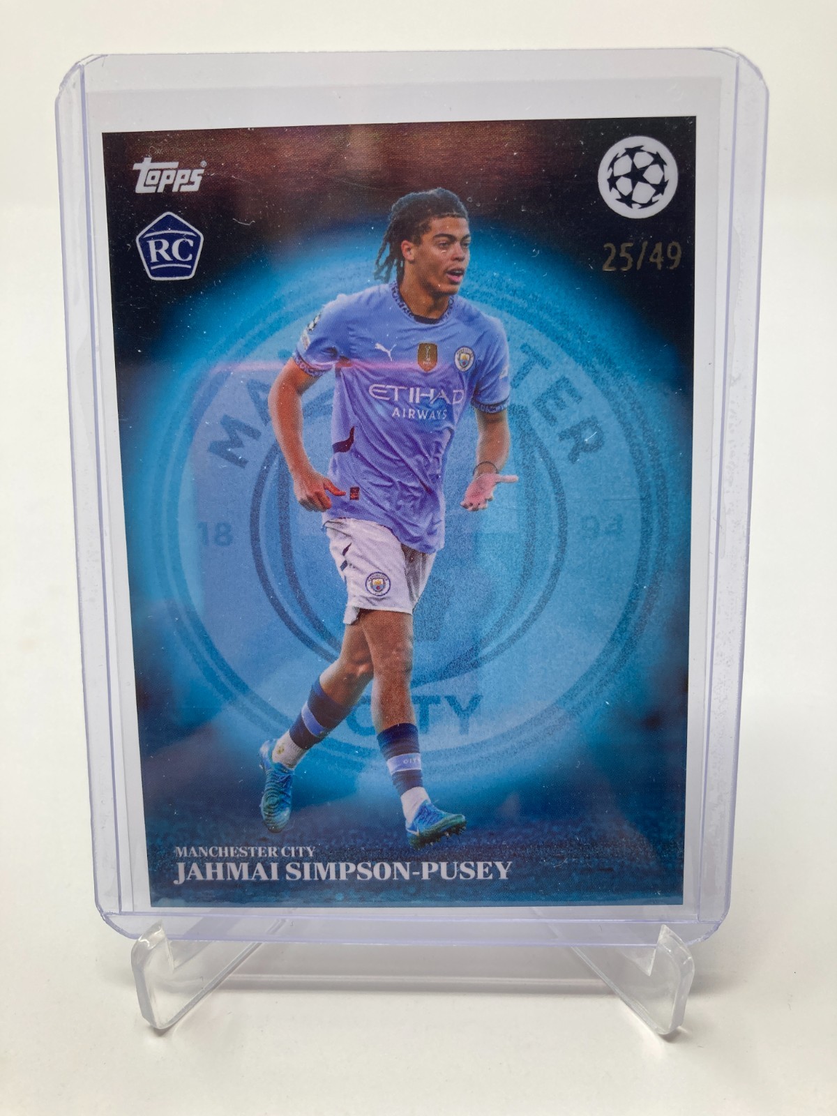 TOPPS SIMPLICIDAD 24/25 JAHMAI SIMPSON-PUSEY MANCHESTER CITY BLUE PARALLEL 25/49 for sale on Ebay
