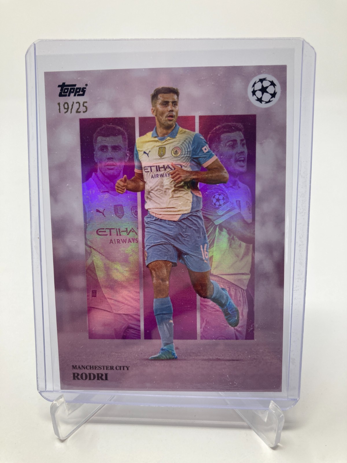 TOPPS SIMPLICIDAD 24/25 RODRI MANCHESTER CITY PURPLE PARALLEL 19/25. for sale on Ebay