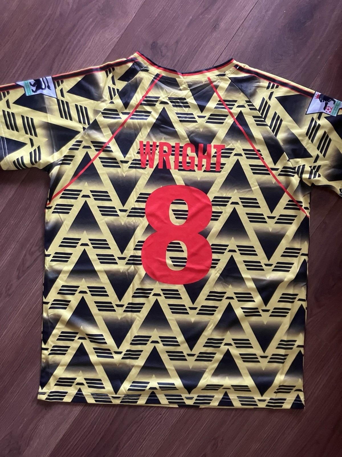 Arsenal retro Ian wright 8 away Size XL football shirt for sale on Ebay