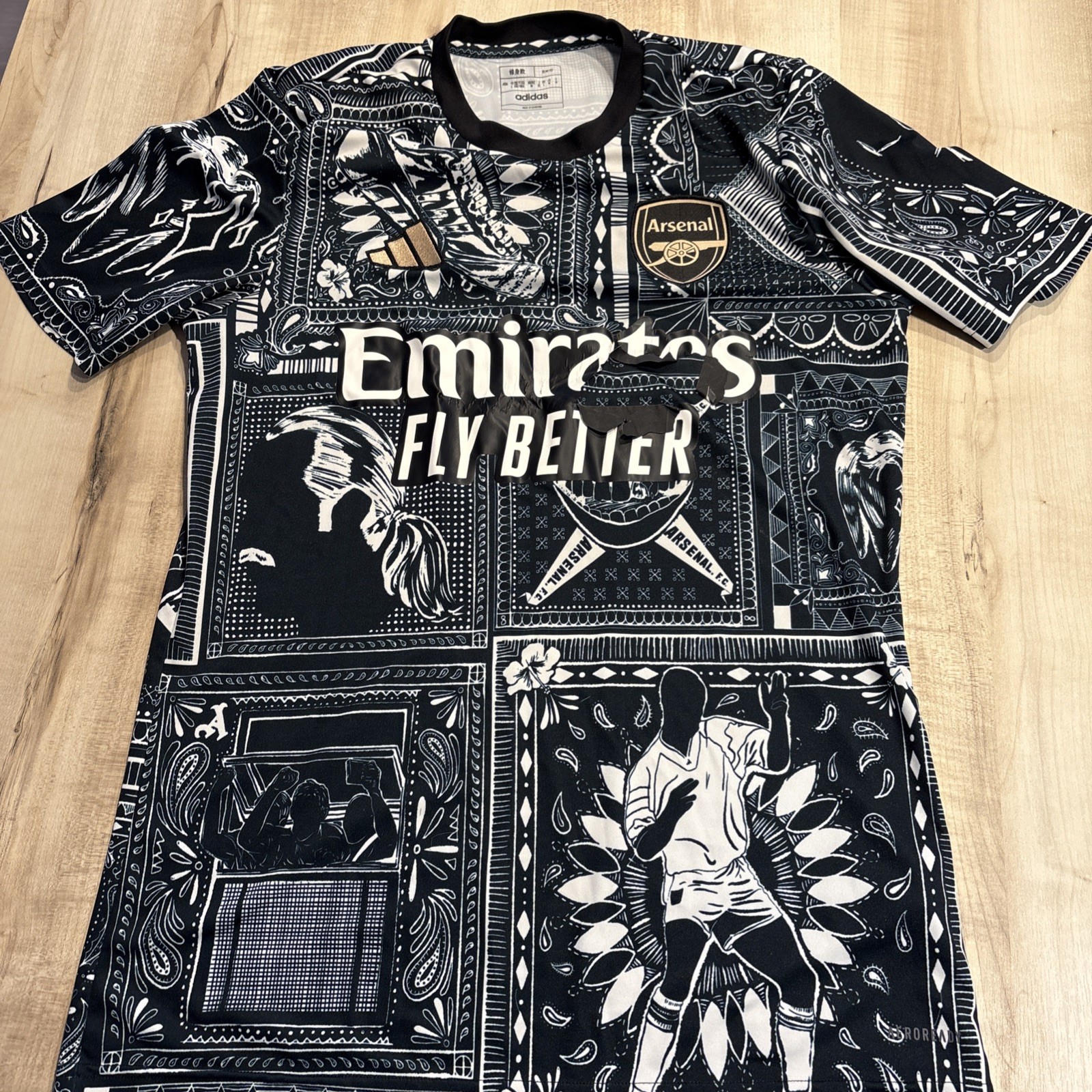 Arsenal Ian Wright Pre-Match Warm Top Men’s Medium for sale on Ebay