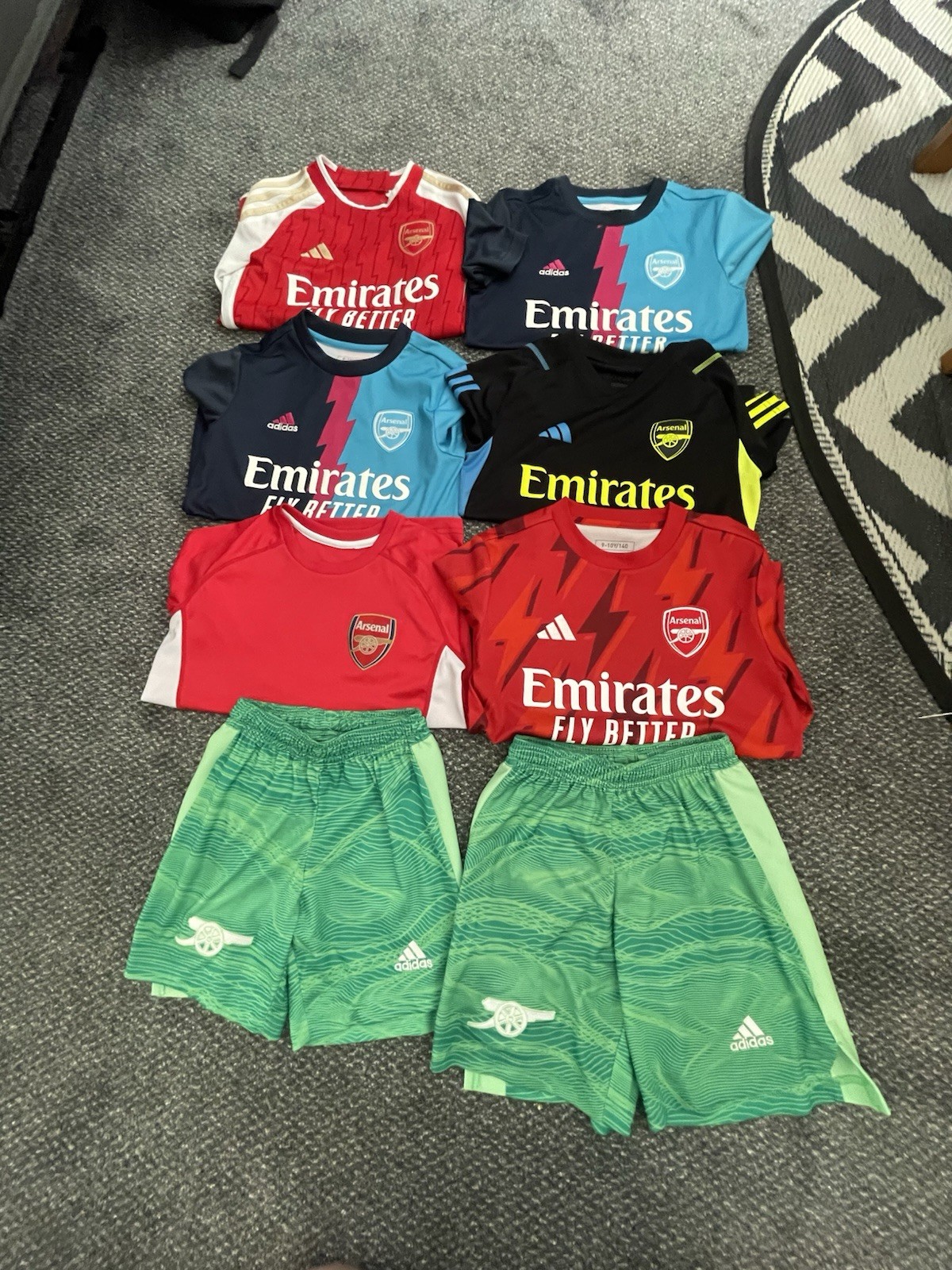 Arsenal Kids Shirts Bundle Joblot 9-10 for sale on Ebay