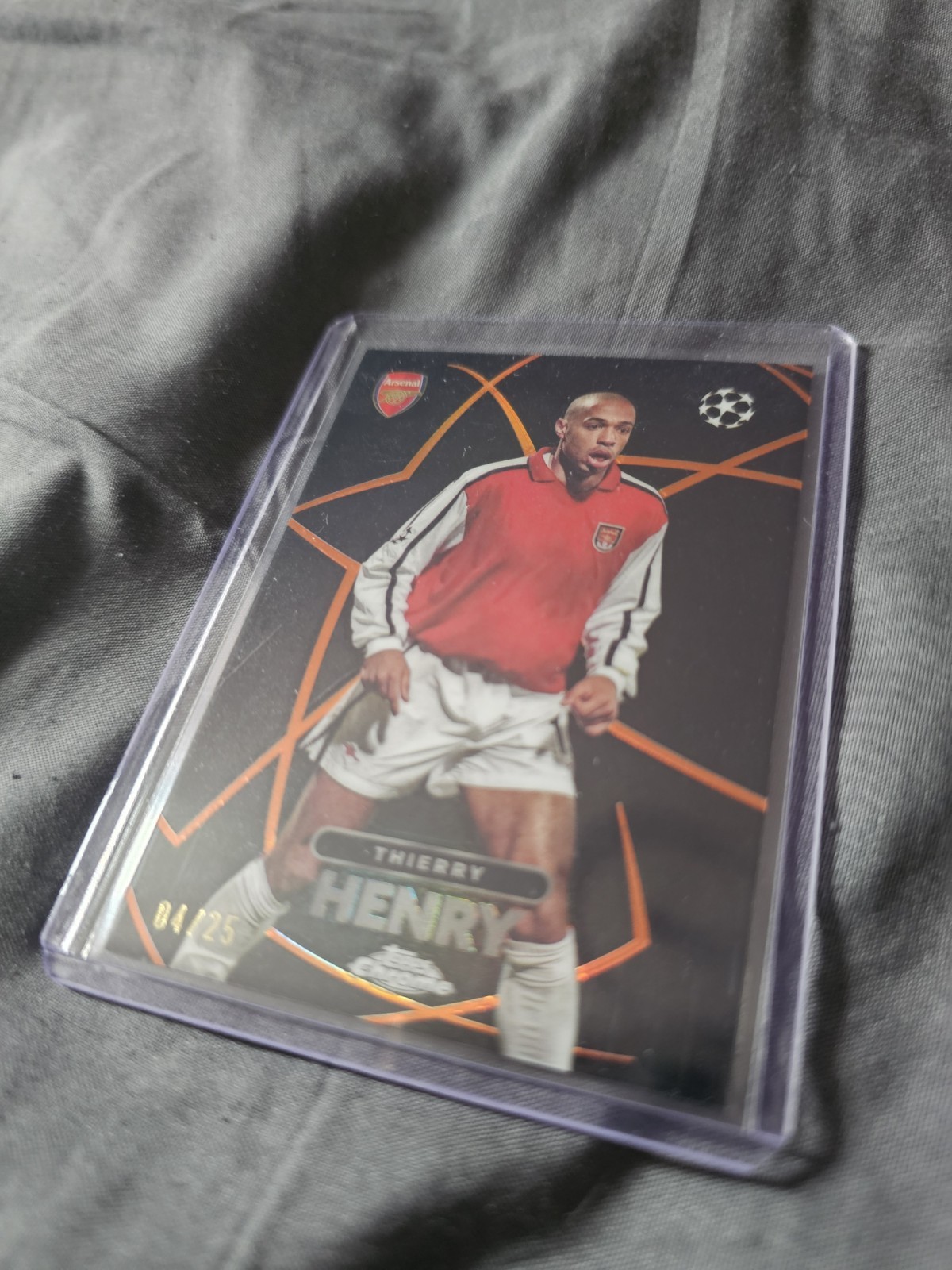 Topps Chrome UCC 23/24 - THIERRY HENRY Arsenal - Shadow Etch CASE HIT /25 for sale on Ebay