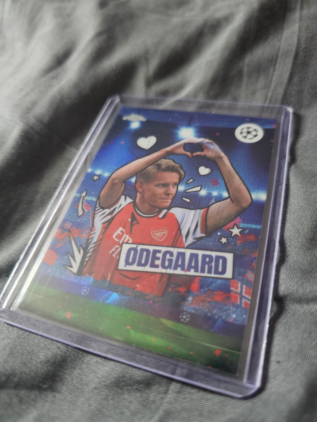 2023-24 Topps Chrome UEFA Martin Odegaard TIFO Arsenal SSP CASE HIT #TF-6 for sale on Ebay