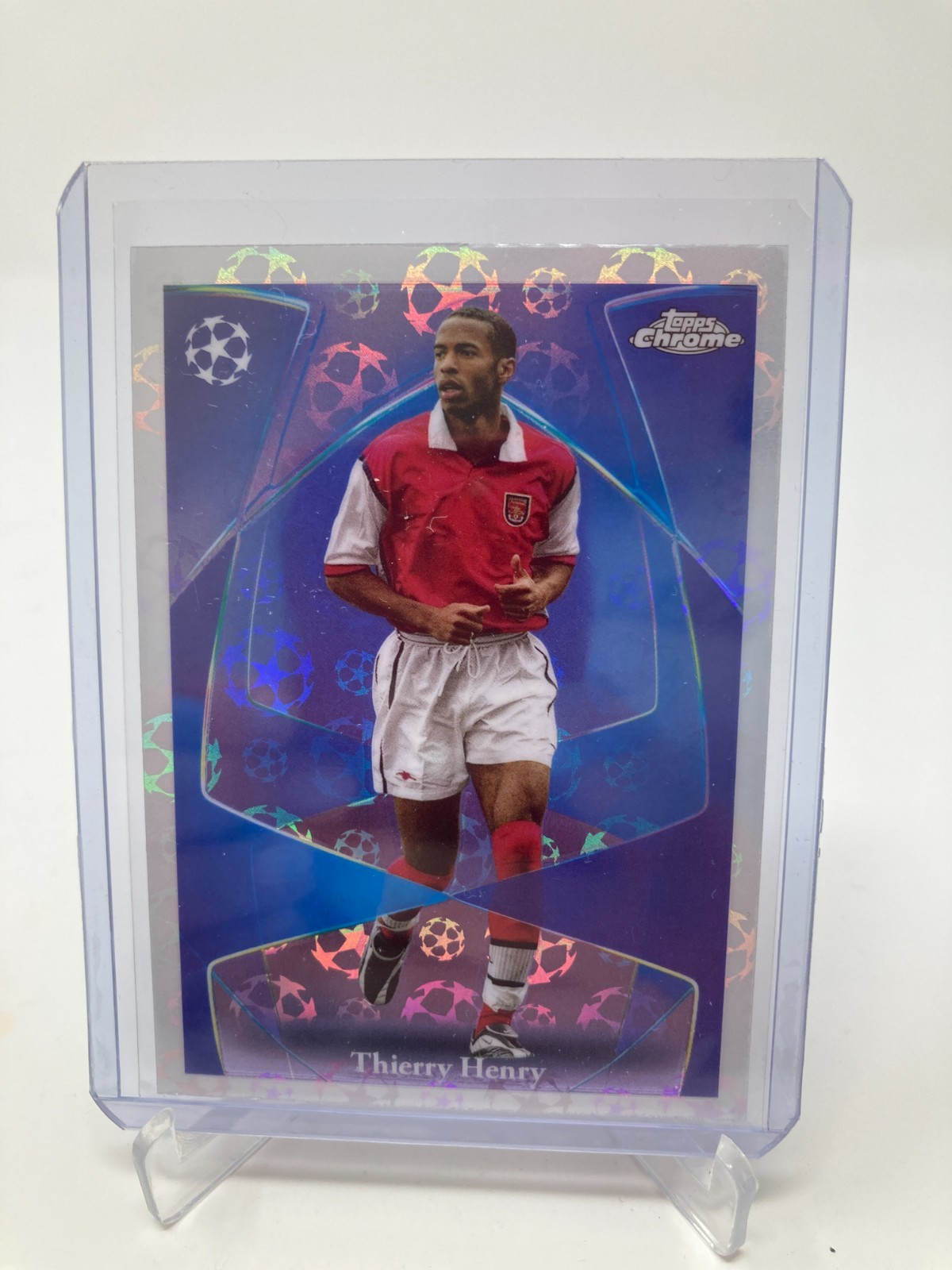 TOPPS CHROME UEFA UCC LOGOFRACTOR 24/25 THIERRY HENRY ARSENAL STARBALL LEGENDS . for sale on Ebay