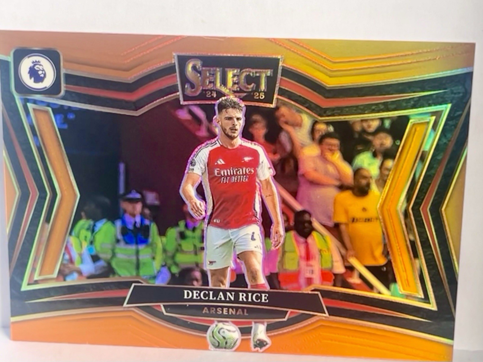 Panini Select - DECLAN RICE - Numbered 74/75 - Orange Refractor - Arsenal Fc 🔥 for sale on Ebay